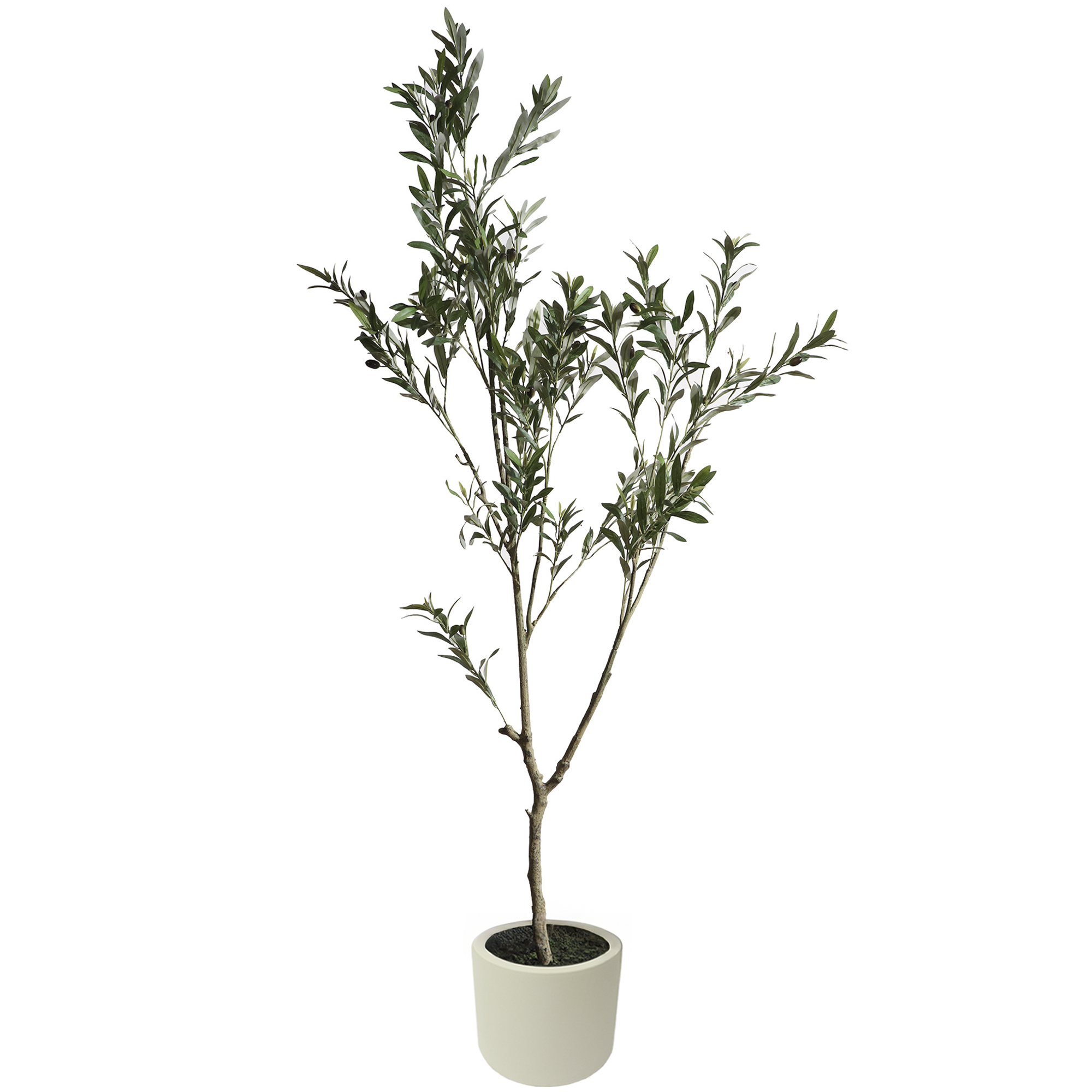 Árbol de Olivo Artificial con Frutos Estilo Natural para Decoración Interior