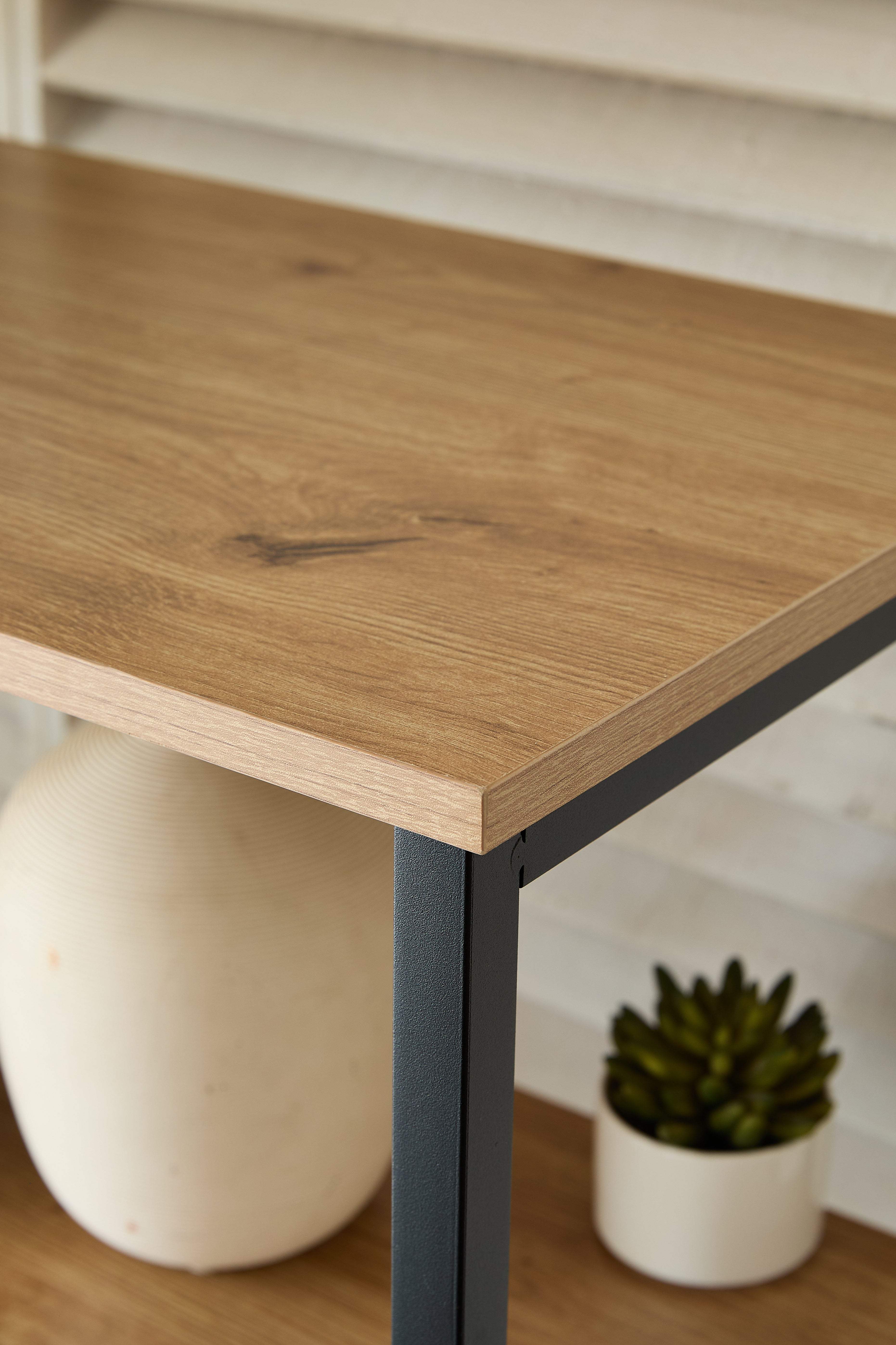 Estantería de Exhibición Multiuso – Librero con Acabado en Color Madera Natural para Hogar u Oficina