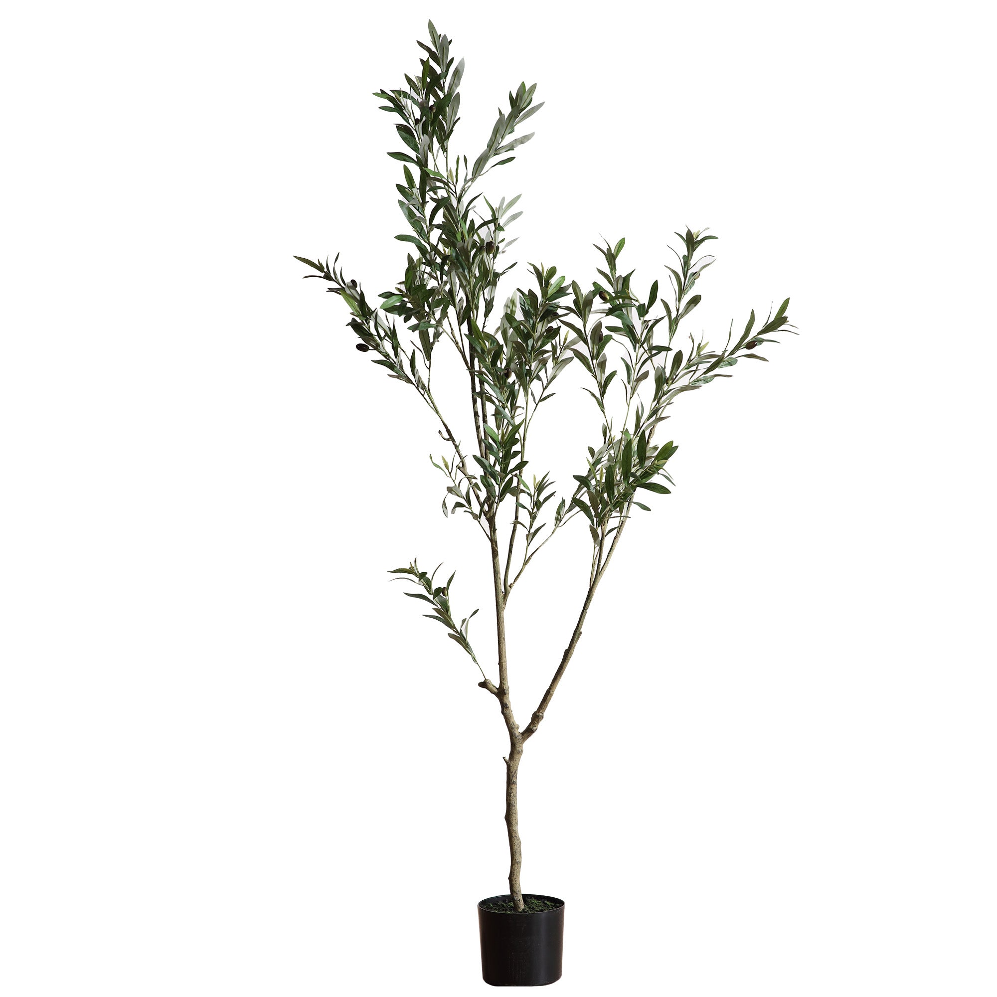 Árbol de Olivo Artificial con Frutos Estilo Natural para Decoración Interior