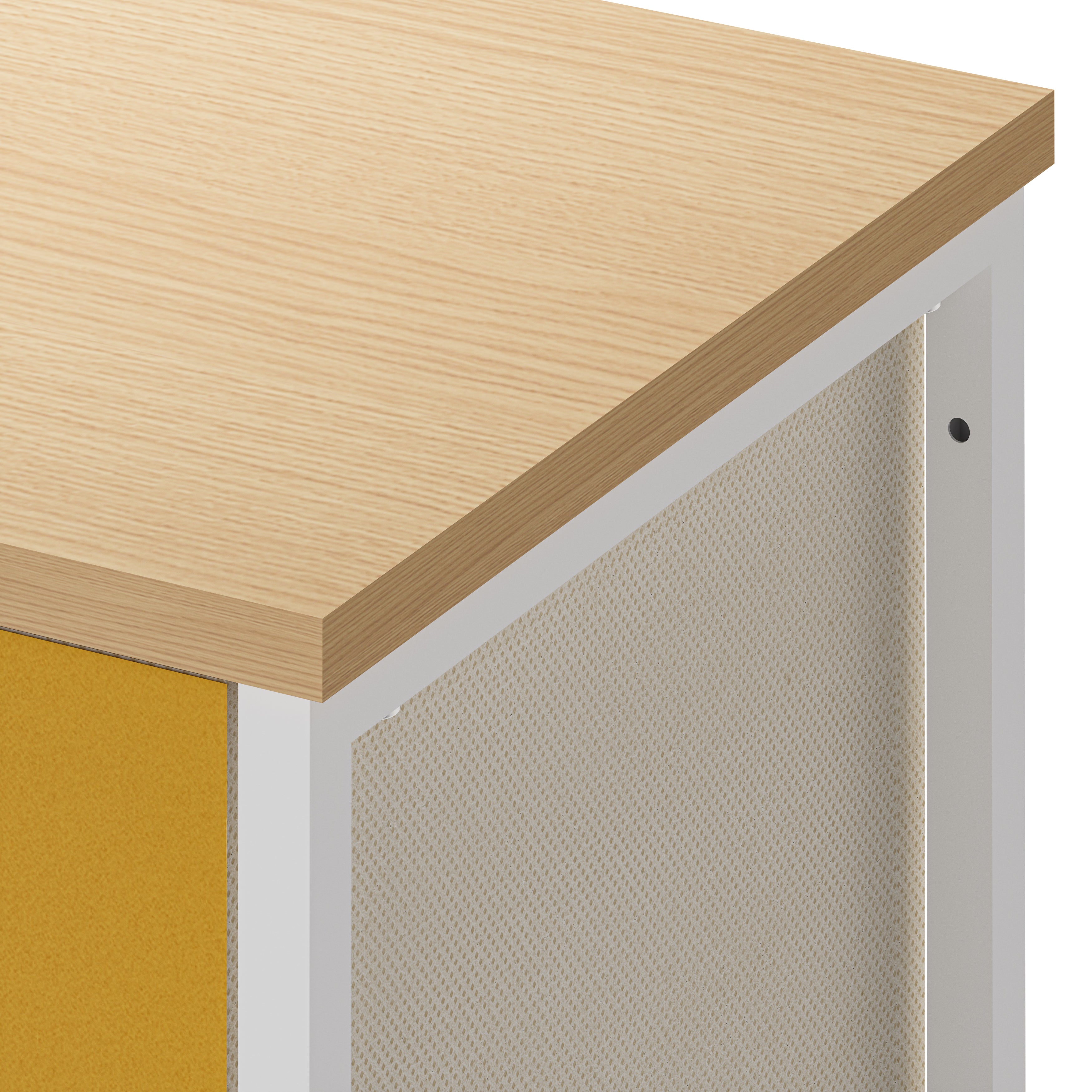 Cómoda De 9 Cajones Organizador Cajonera De Estructura Metal, Tabla MDF y Cajones De Tela Impreso