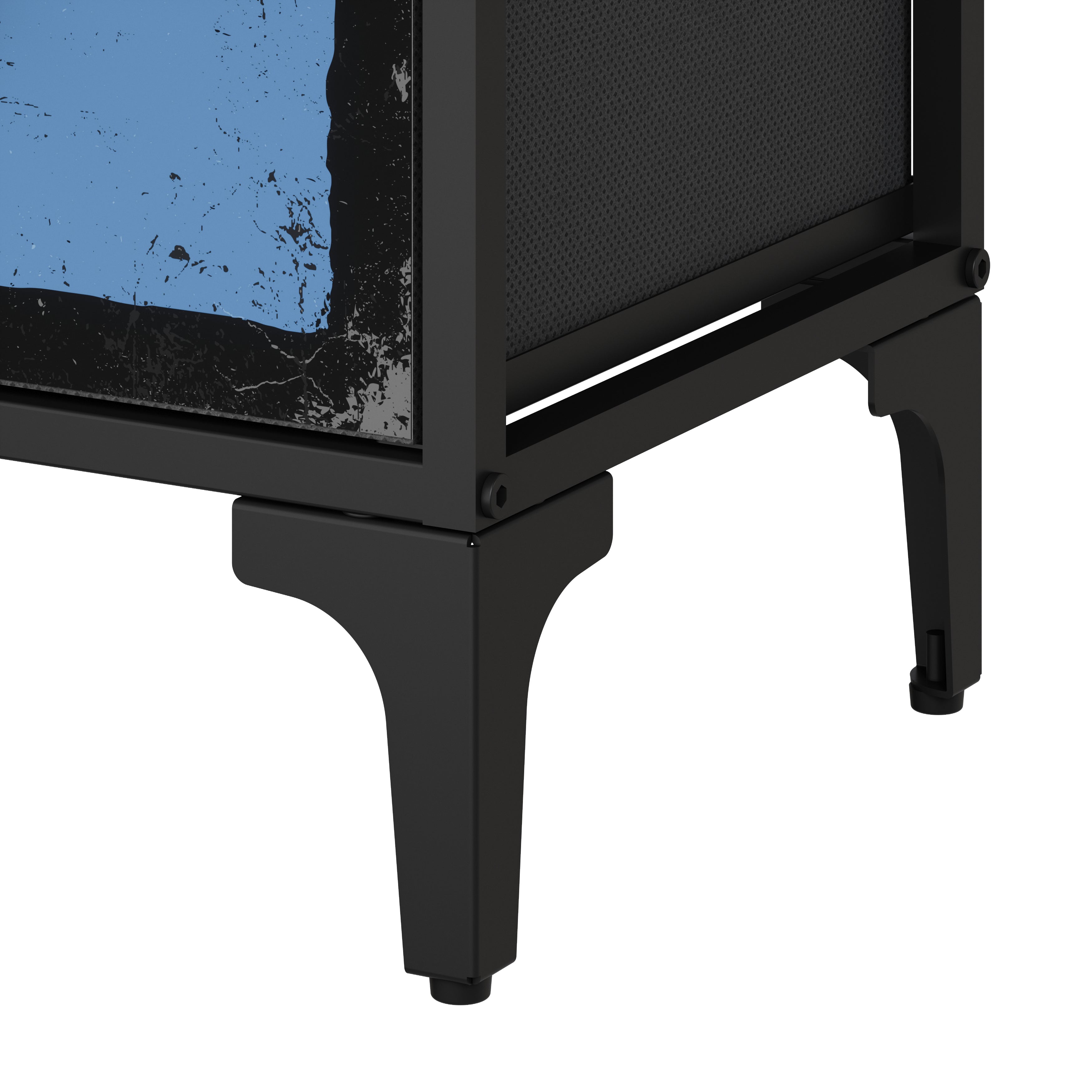 Cómoda De 9 Cajones Organizador Cajonera De Estructura Metal, Tabla MDF y Cajones De Tela Impreso