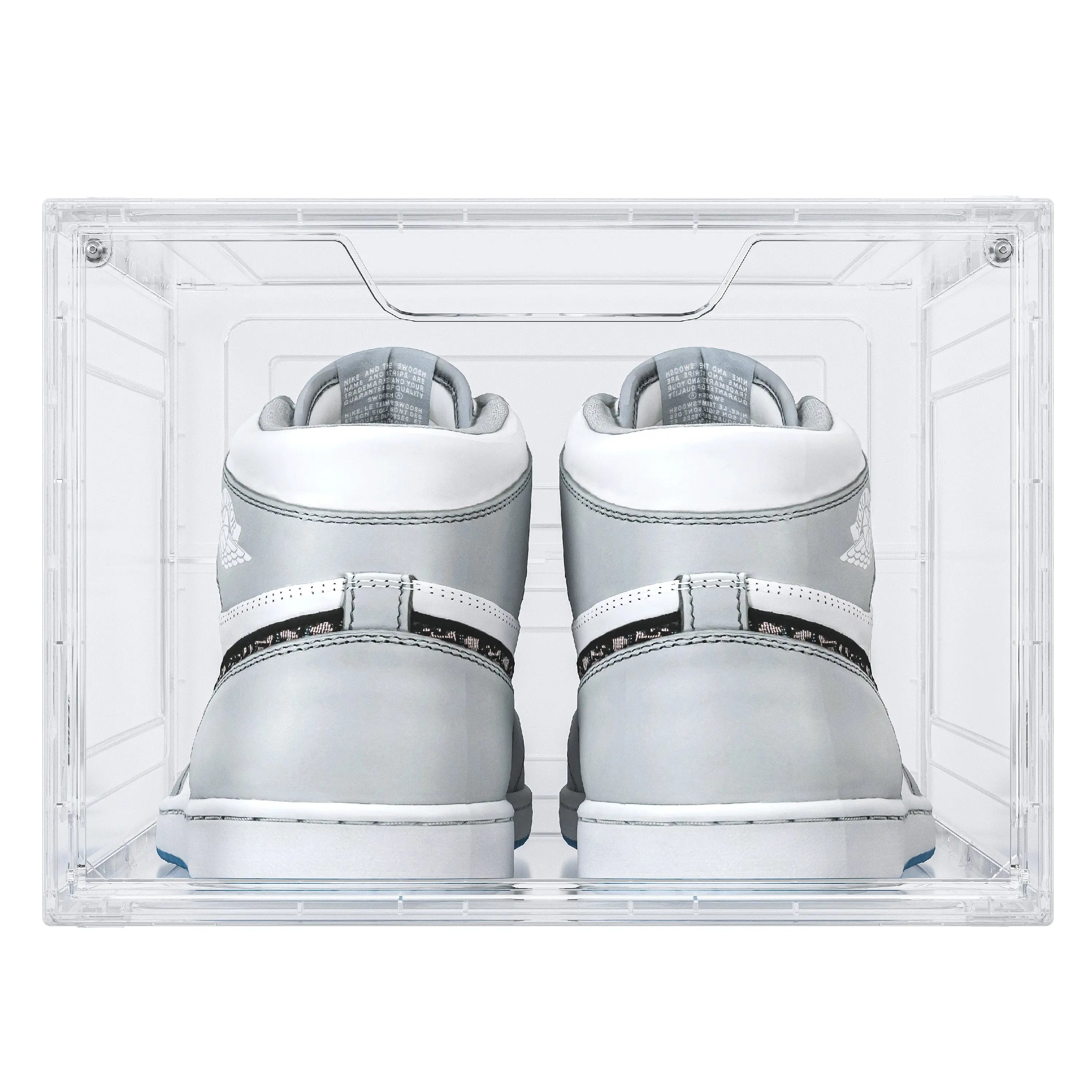 CLEAR Caja Organizador para Zapatos, Puerta Transparente y Magnética, Apilables, Caja de Exhibicion y Almacenamiento Multifuncional Para Hogar MU:4LIFE