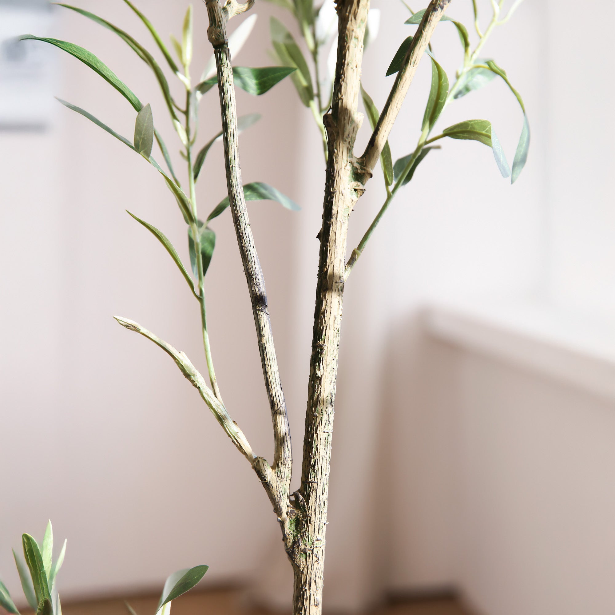 Árbol de Olivo Artificial con Frutos Estilo Natural para Decoración Interior