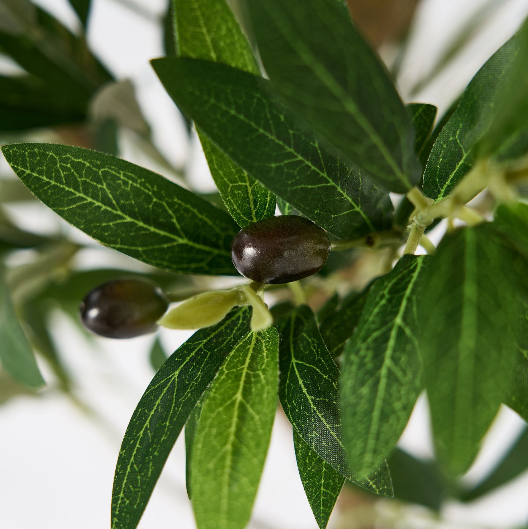Árbol de Olivo Artificial con Frutos Estilo Natural para Decoración Interior