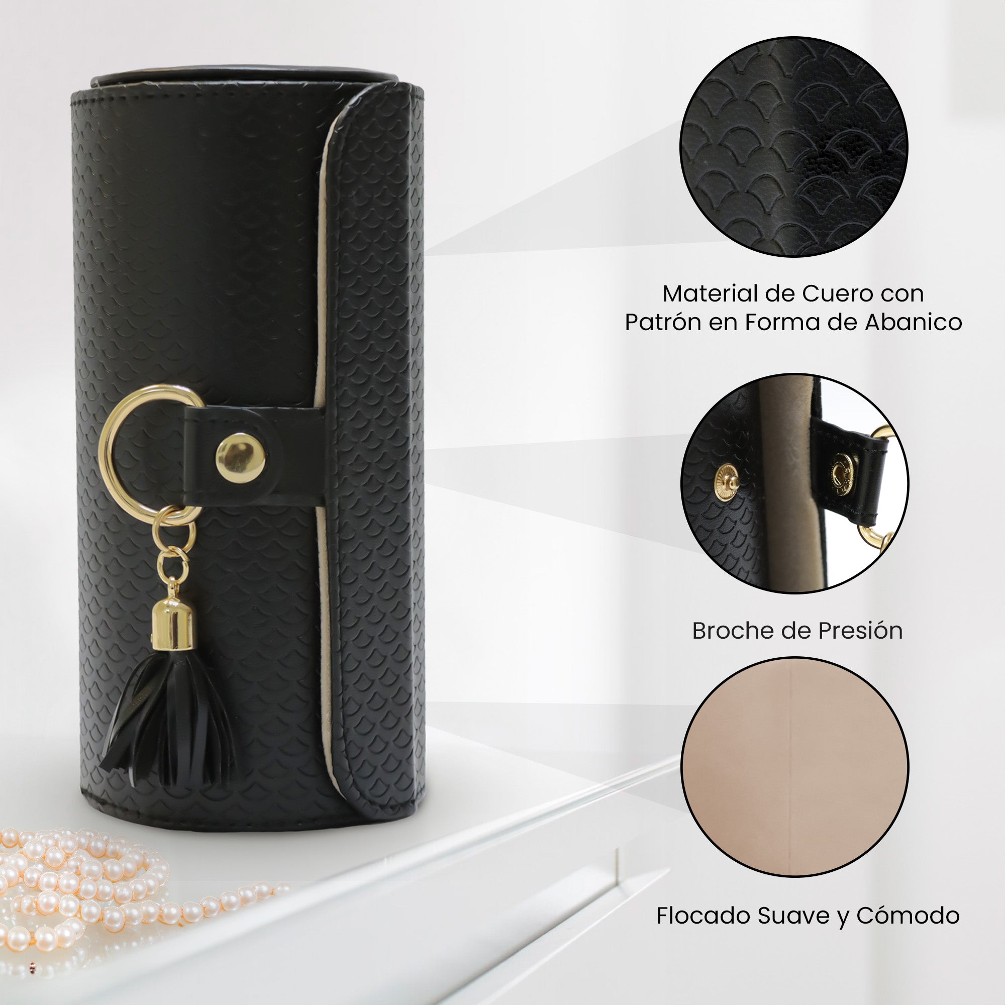 Joyero de Viaje Compacto – Estuche Organizador de Joyas con Múltiples Compartimentos