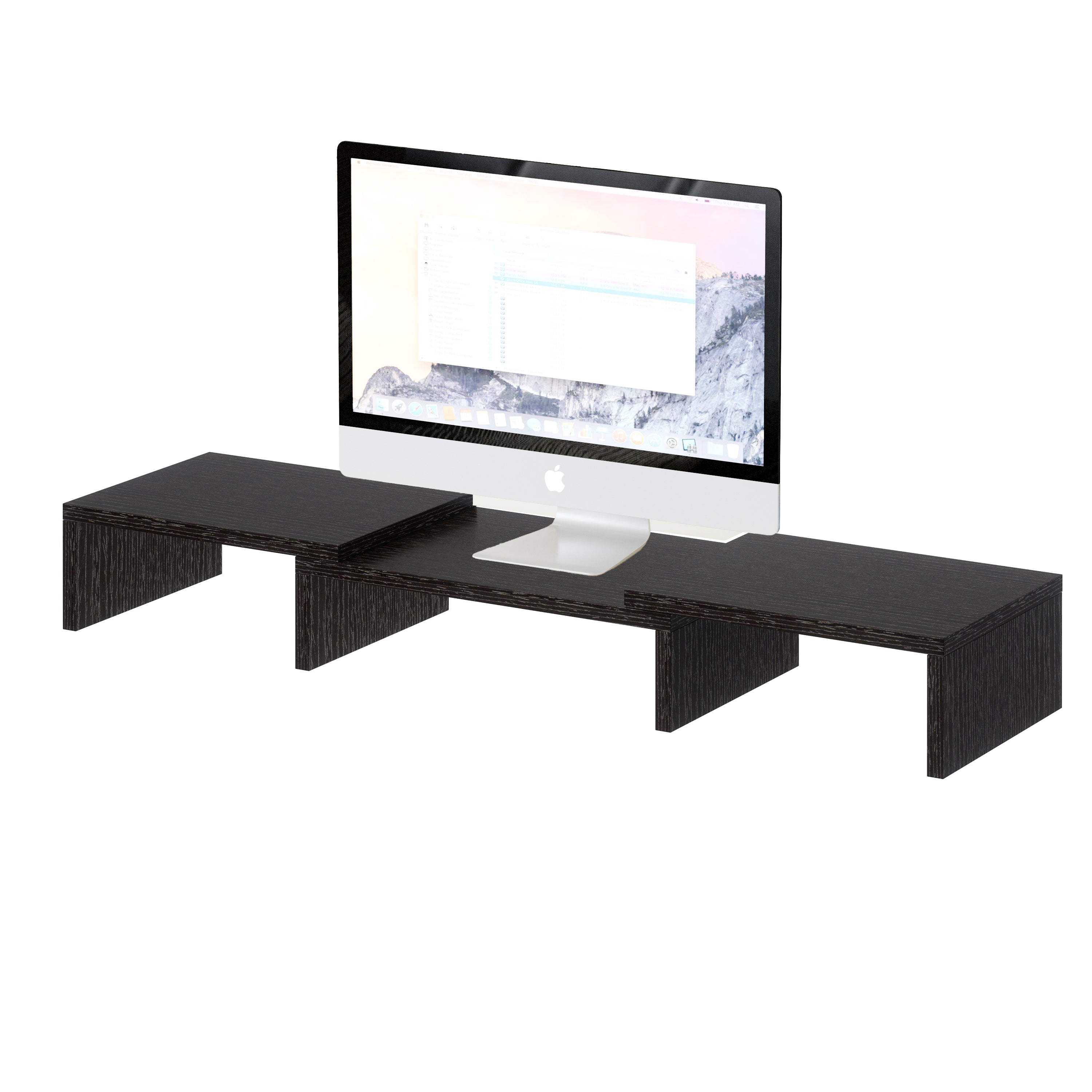 Soporte Extensible y Ajustable en ángulo de Monitor y Computadora, Estante Organizador para Escritorio, Oficina y Cocina