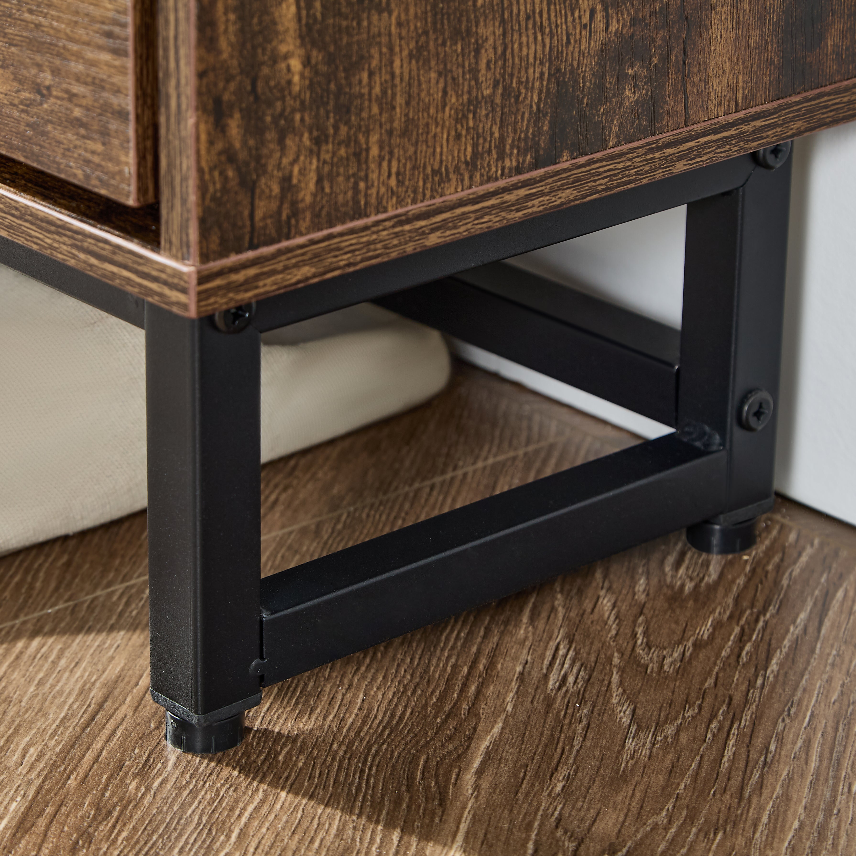 Gabinete para Almacenamiento para Calzado con 2 Cajones Abatibles, Zapatera Estrecha Organizadora De pie para Recibidor