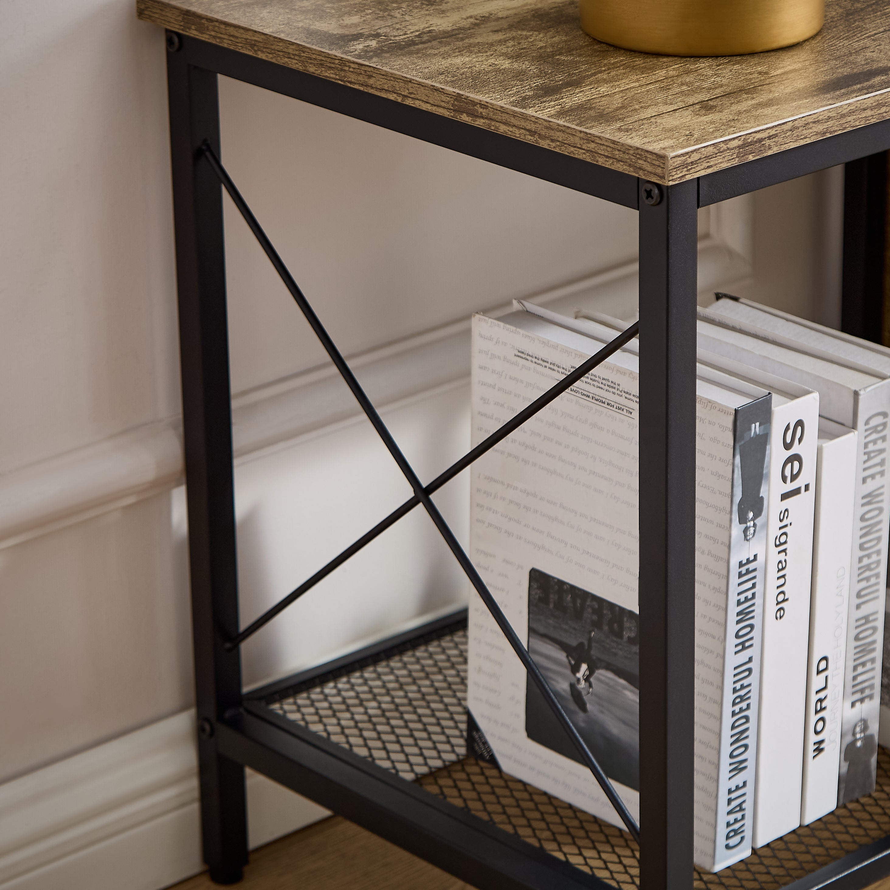 Centro de Entretenimiento 160 cm – Mueble para TV Moderno con Estantes en Color Gris Wash