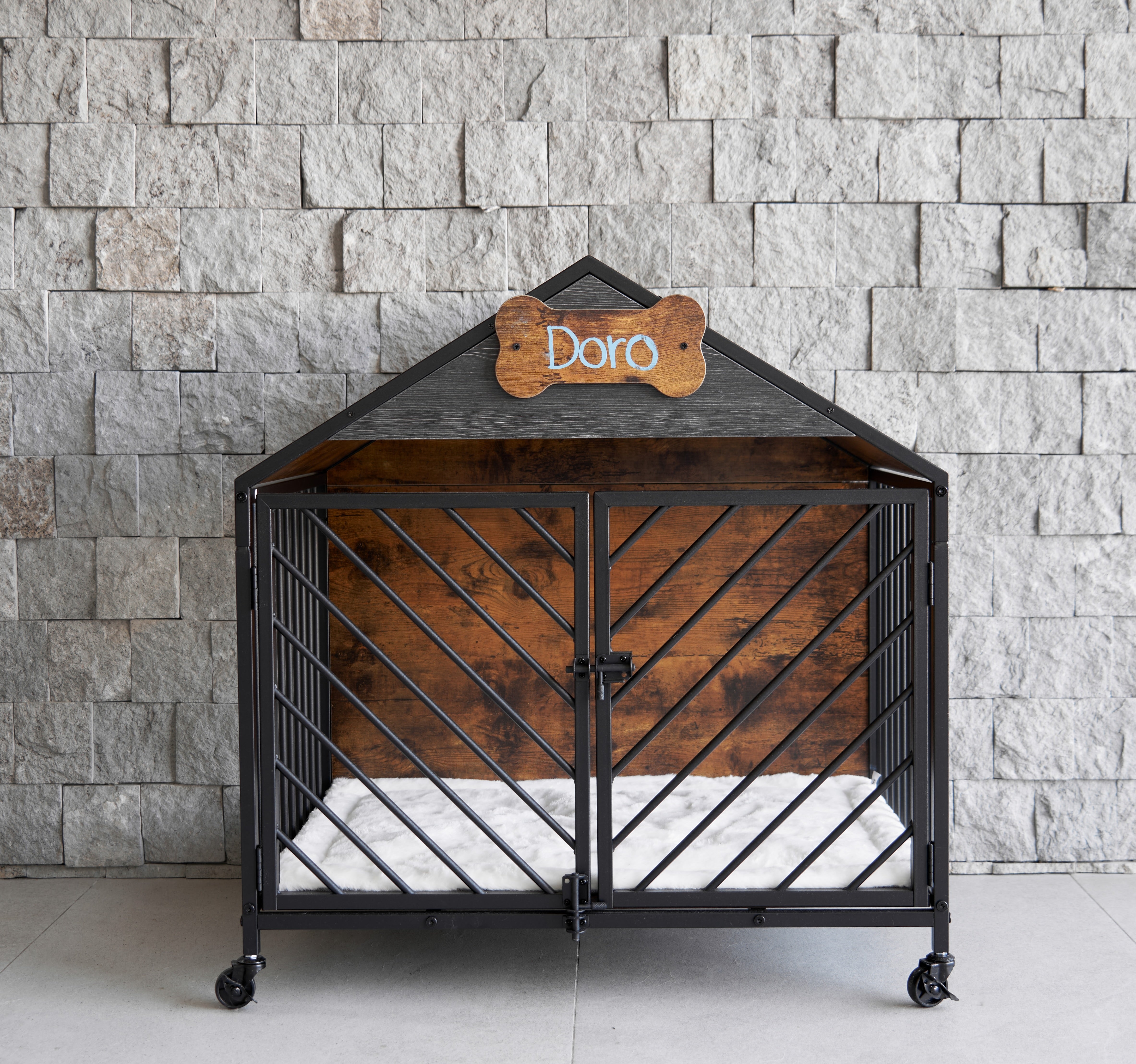 Casa Estilo Mueble para Perro con Almohadilla