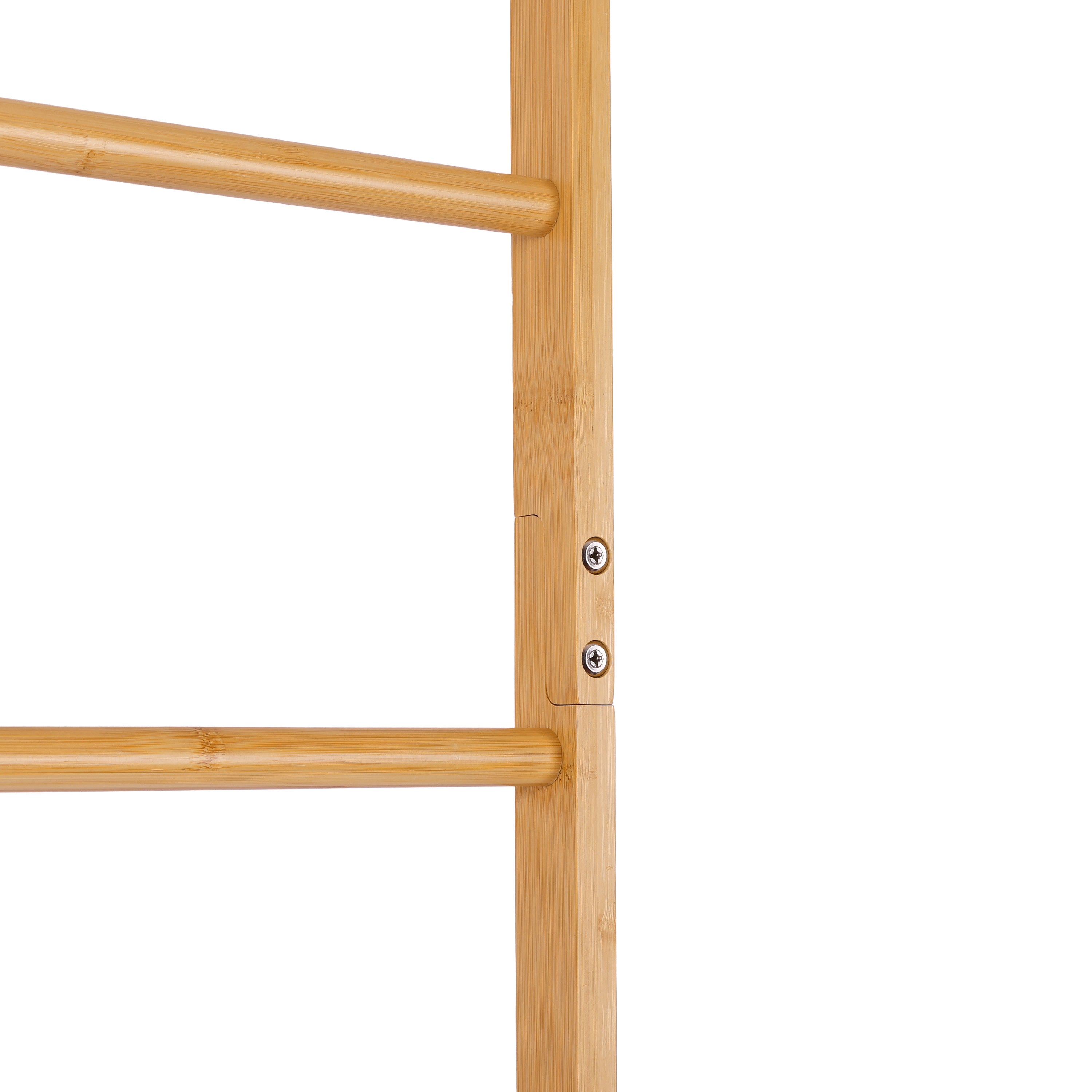 Repisas de Escalera Decorativa de Bambú para Ropa, Toallas y Mantas, Estante Organizador de 6 Niveles Multifuncional para Baño, Sala y Dormitorio (Natural, 6 Niveles)