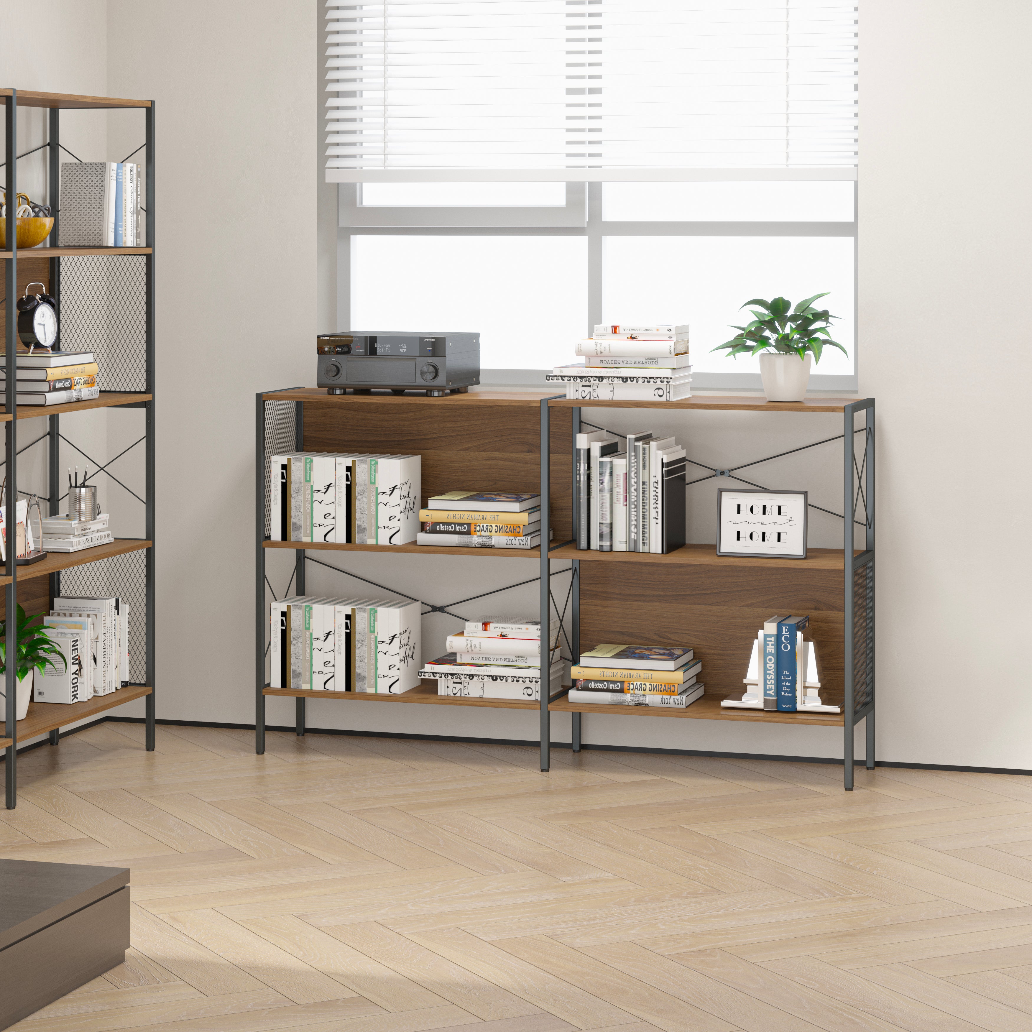 Estantería Librero ANCHA de Madera para Hogar y Oficina