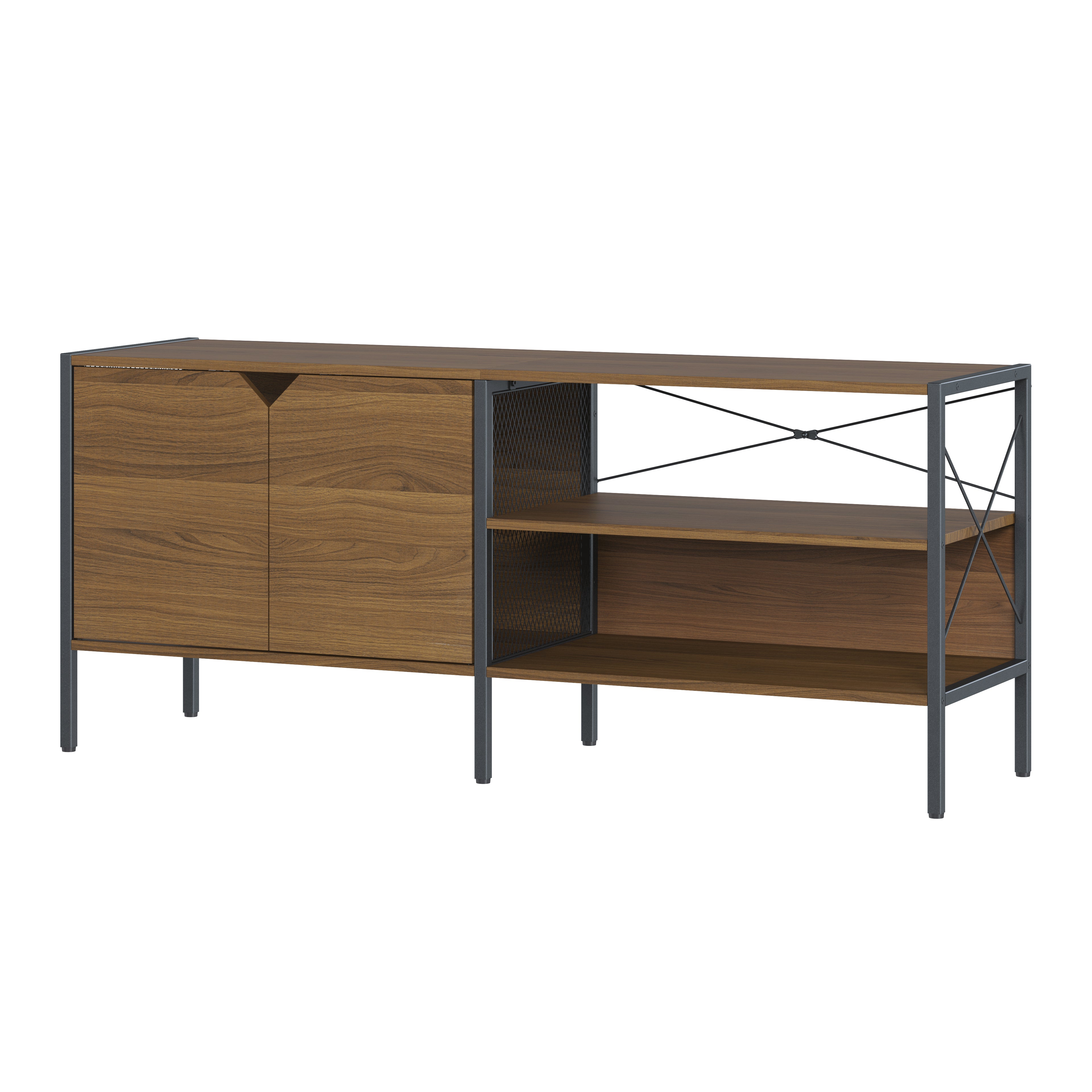 Estantería Consola de Madera para Tv de Color Nogal