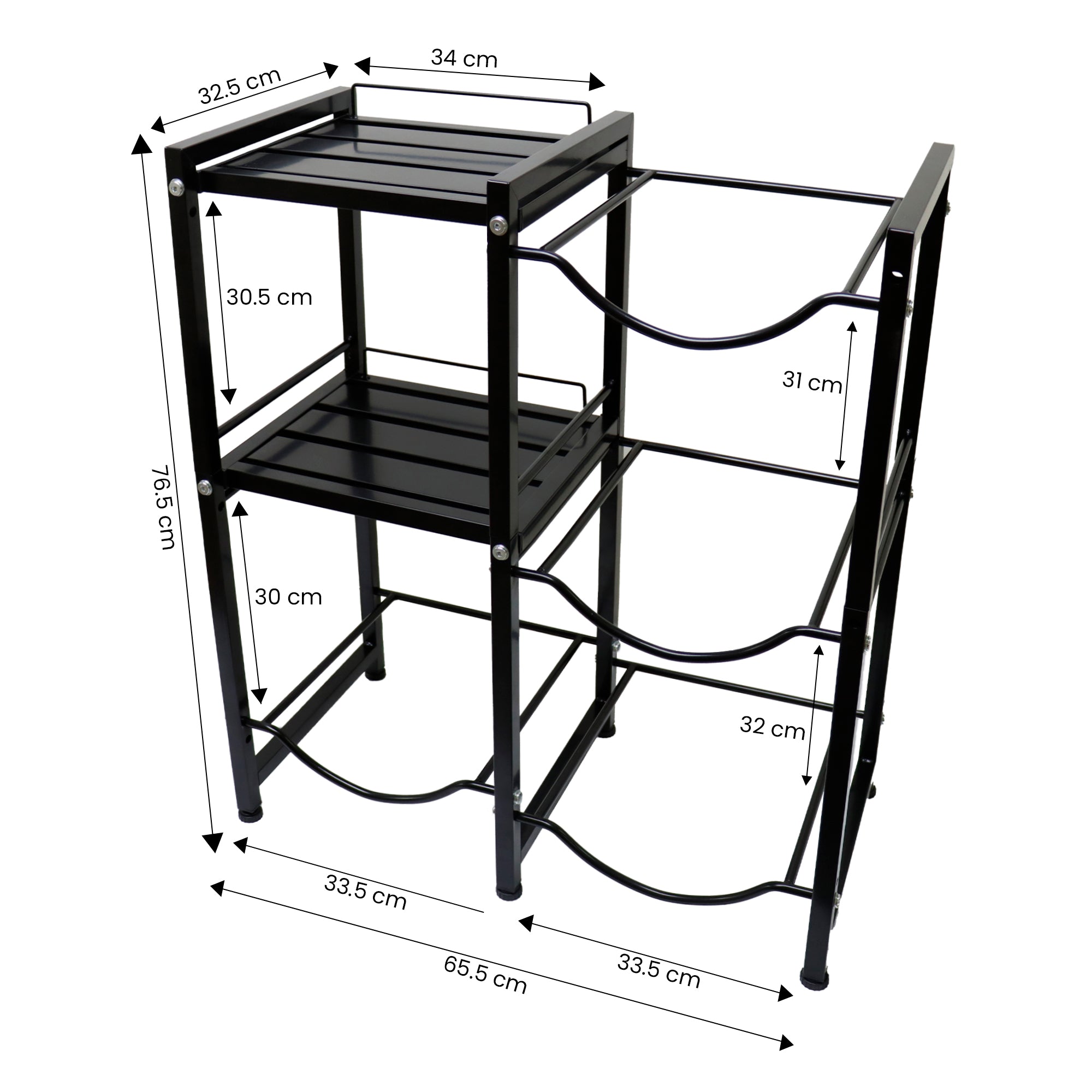 Estante con Repisas para 4 Garrafones – Soporte Metálico Resistente para Agua en Hogar u Oficina