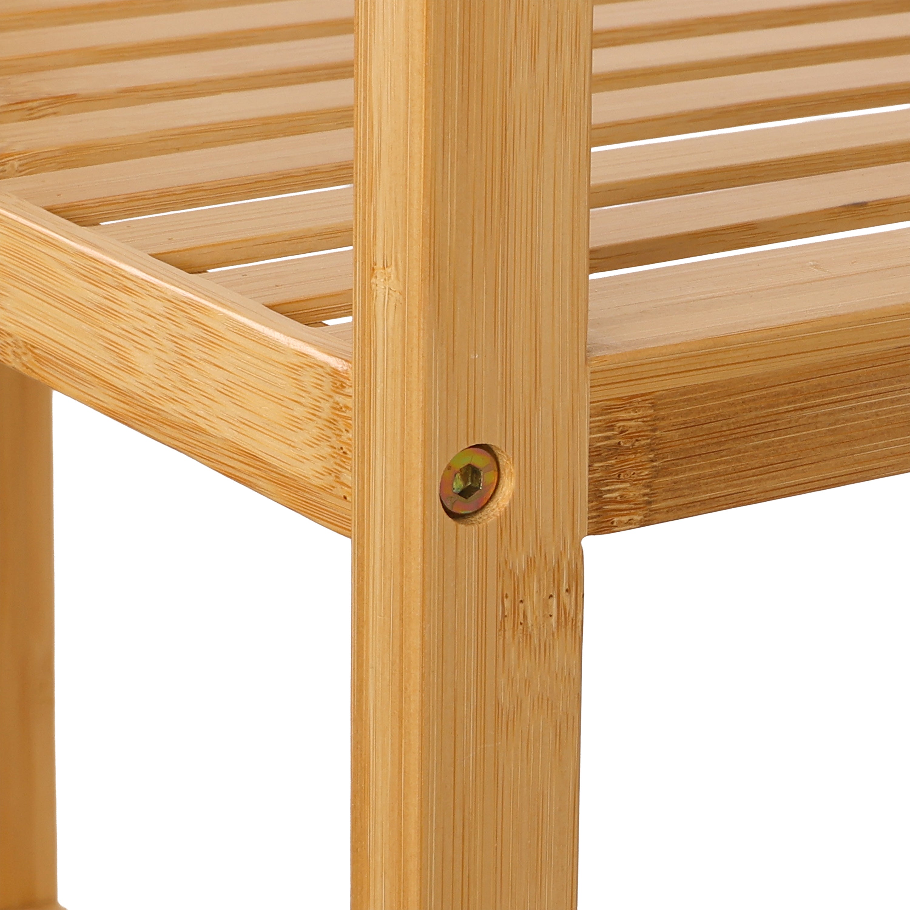 Estante de Bambú de 3 Niveles para sobre el Inodoro, Mueble Organizador de Baño con Estantes Ajustables