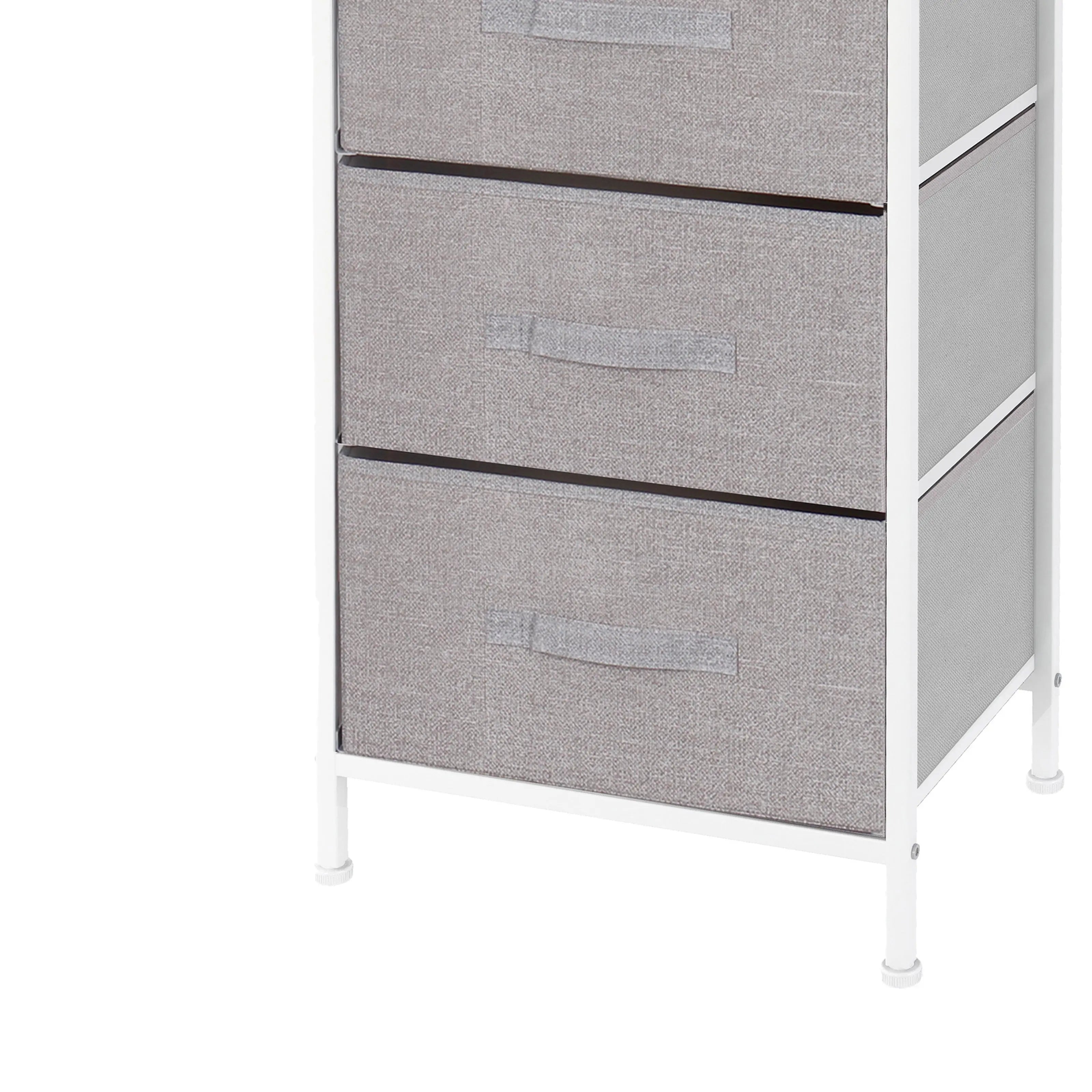 Cómoda de 4 cajones almacenamiento para hogar y oficina, organizador cajonera de estructura metal y cajones tela no tejida MU:4LIFE