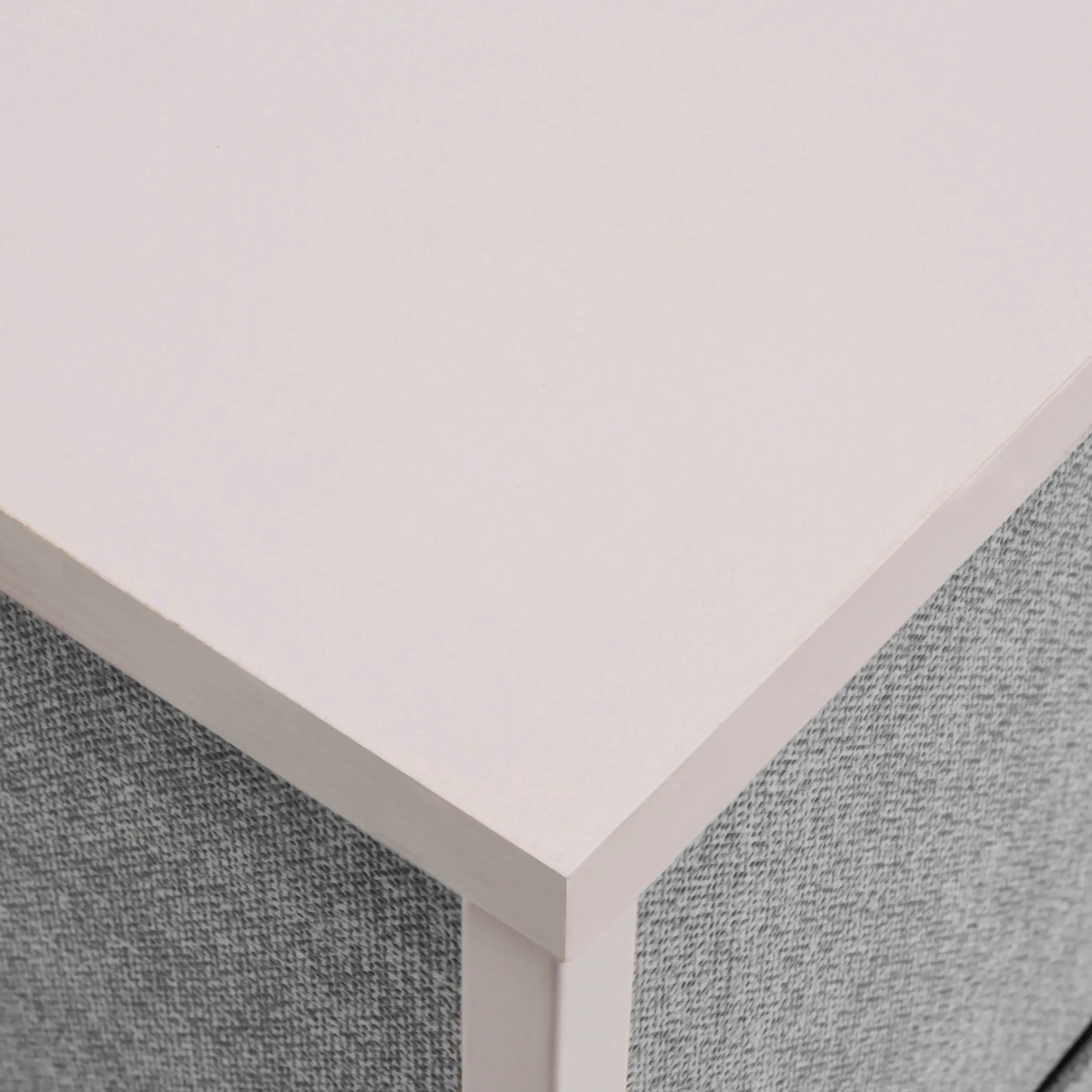 Cómoda de 4 cajones almacenamiento para hogar y oficina, organizador cajonera de estructura metal y cajones tela no tejida MU:4LIFE