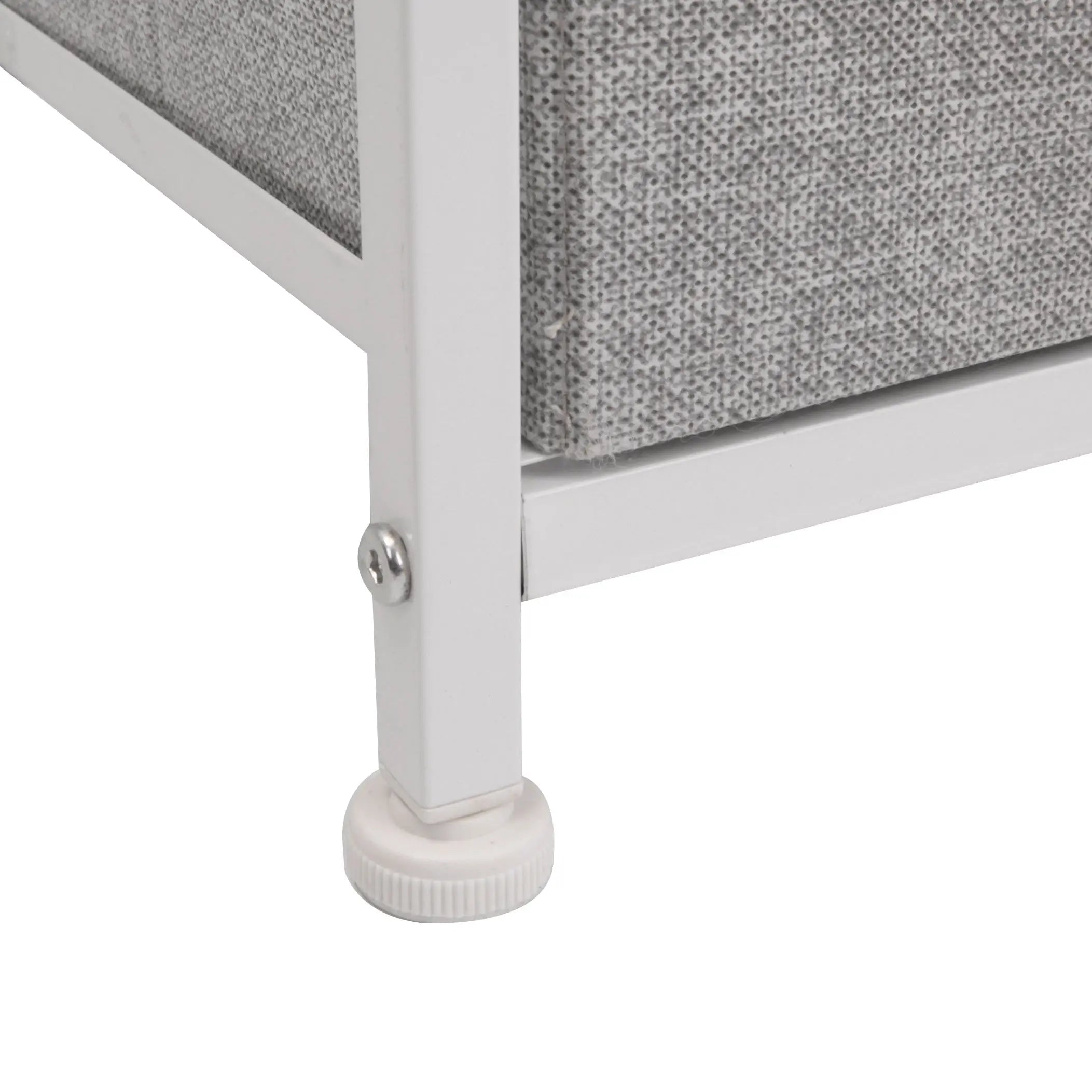 Cómoda de 4 cajones almacenamiento para hogar y oficina, organizador cajonera de estructura metal y cajones tela no tejida MU:4LIFE