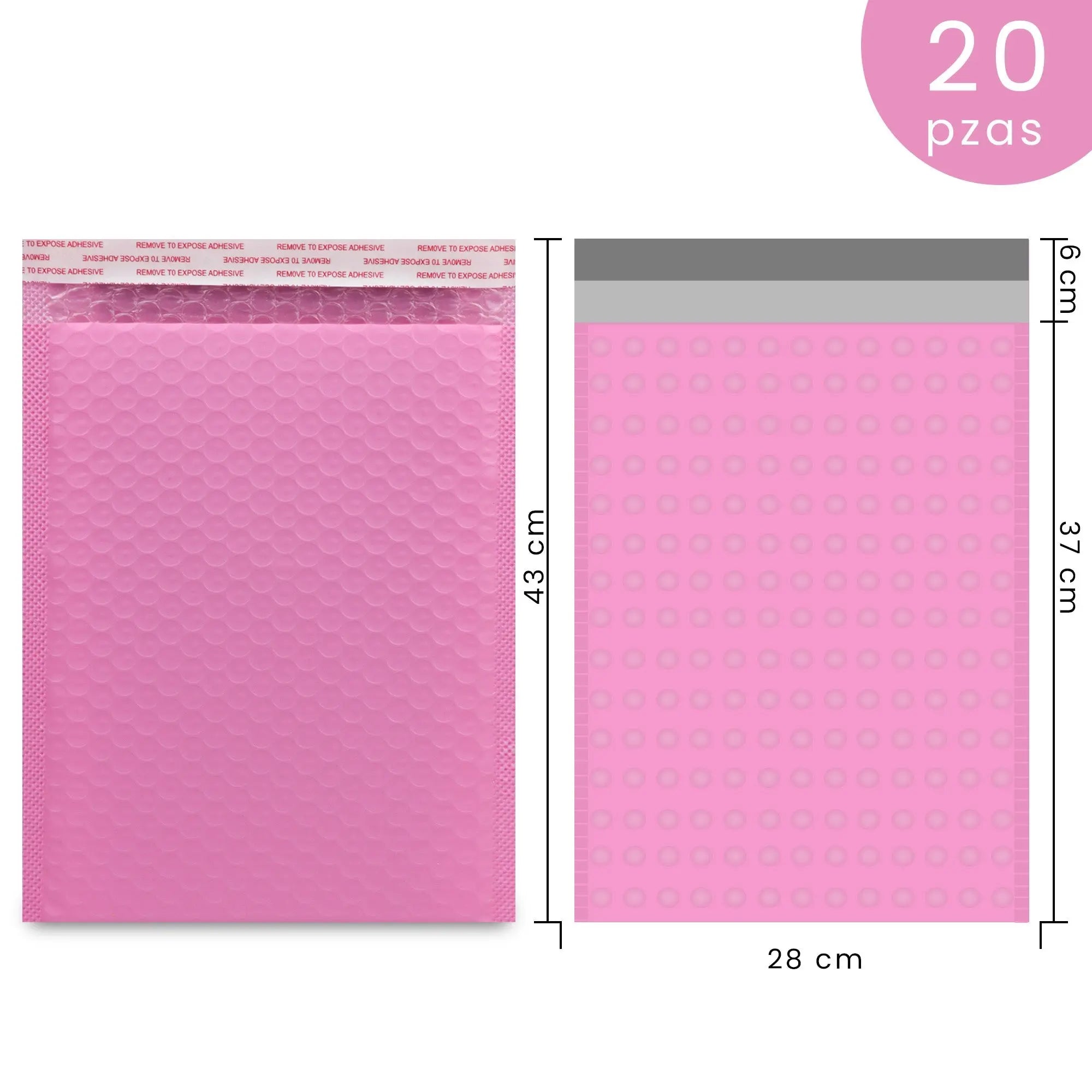 Sobres de burbuja de 28*37 cm, sobres acolchados, sobres de envió con auto adhesivos, 25piezas MU:4LIFE