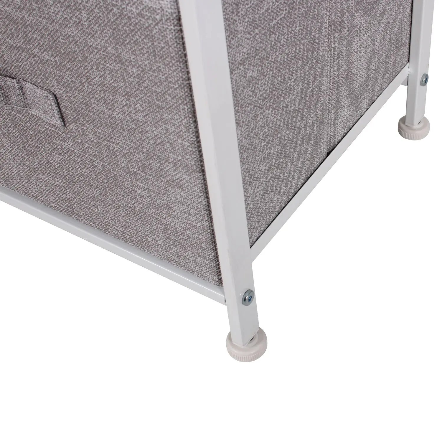 Cómoda closet de 8 cajones almacenamiento para hogar y oficina, organizador cajonera de estructura metal y cajones tela no tejida MU:4LIFE