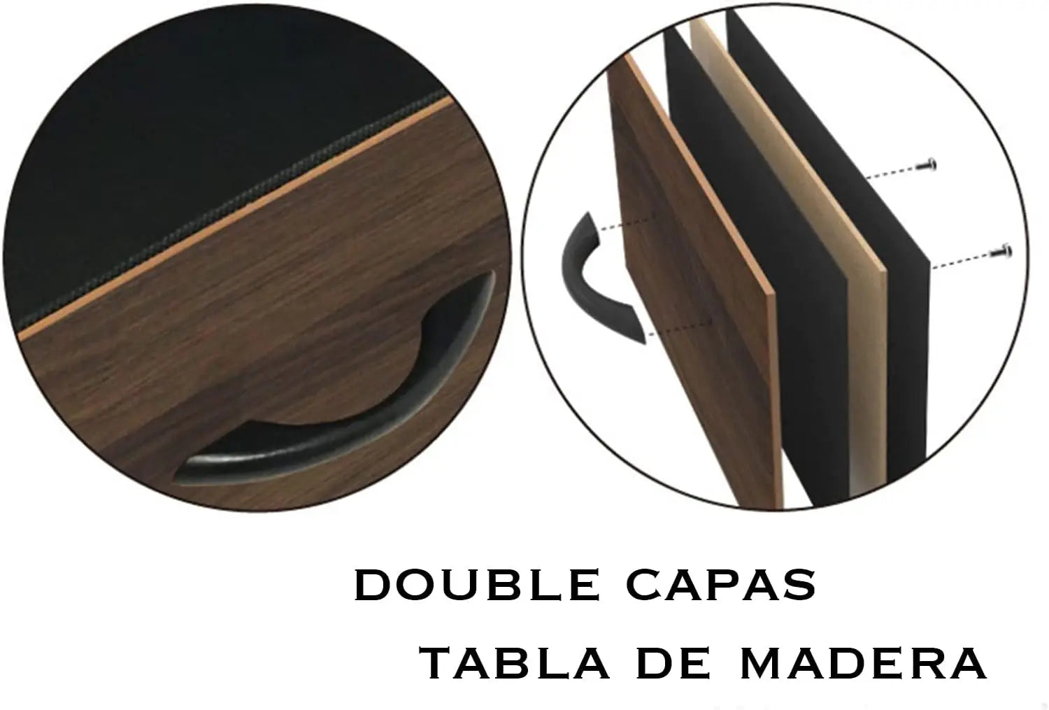 Mueble para TV y multimedia de estructura metal y cajones de tela no tejida y tabla MDF MU:4LIFE