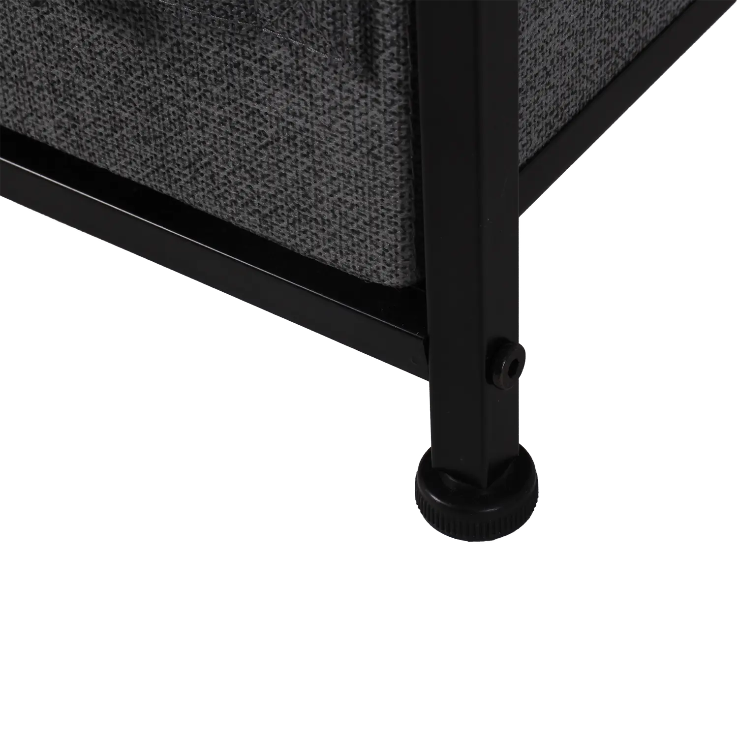 Cómoda estrecha de 4 cajones almacenamiento para hogar y oficina, organizador cajonera de estructura metal y cajones tela no tejida MU:4LIFE