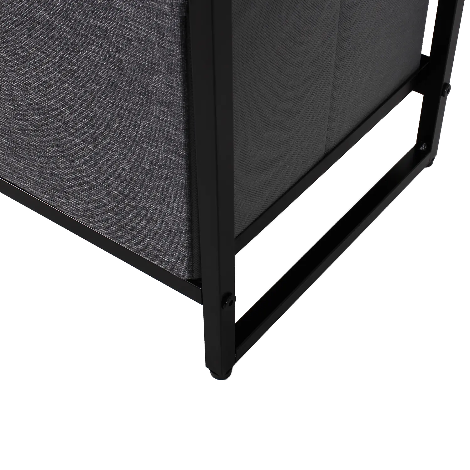 Cómoda de 5 cajones almacenamiento para hogar y oficina, organizador cajonera de estructura metal y cajones de tela lino poliéster y tela No Tejida MU:4LIFE