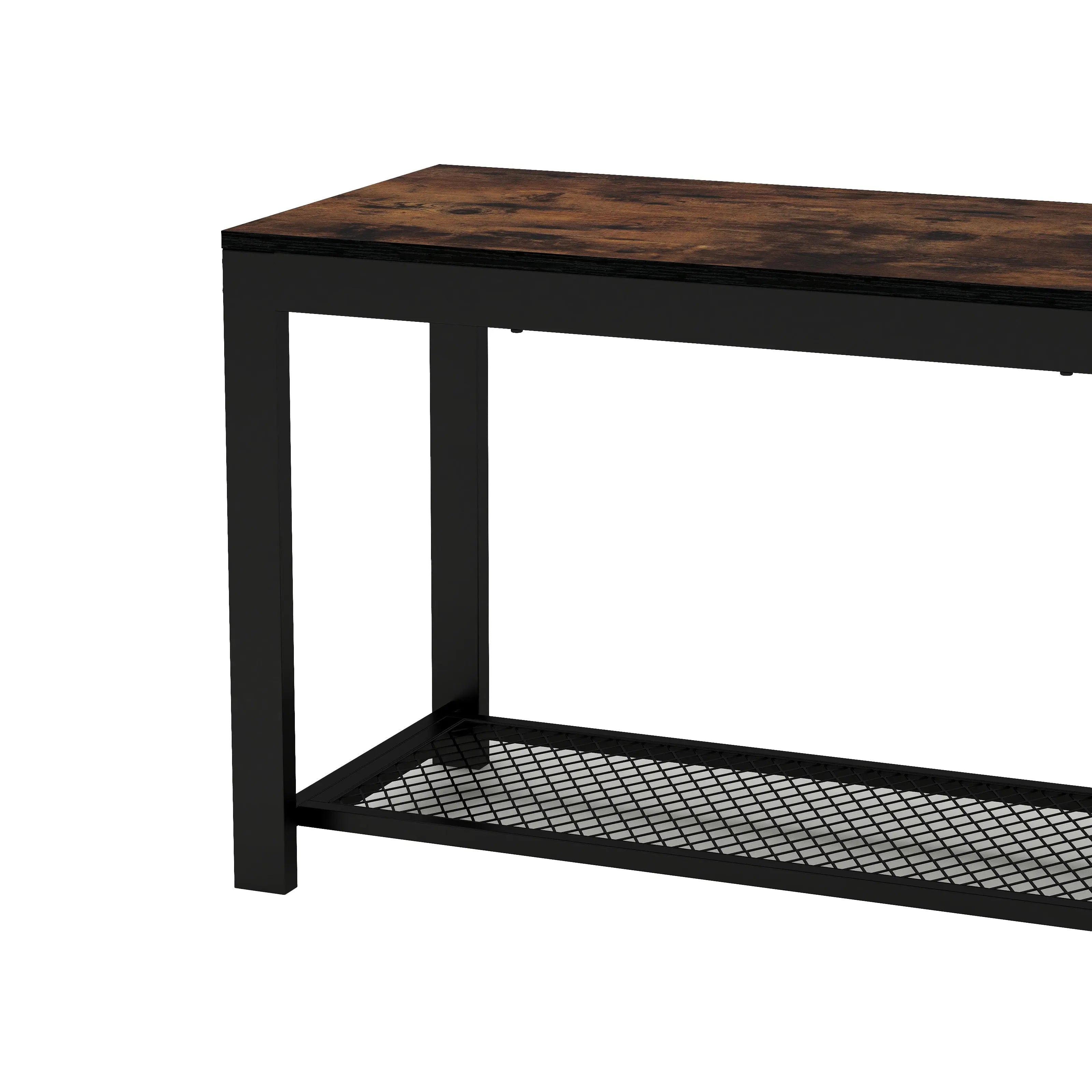 Set de 2 bancas zapateras metálica y tabla MDF, estilo 2 en 1 para entrada MU:4LIFE