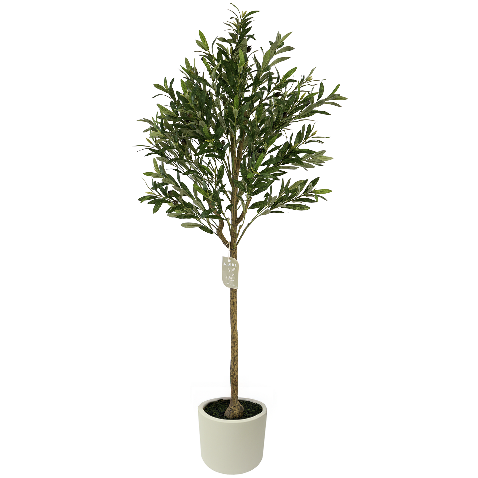 Árbol de Olivo Artificial con Frutos Estilo Natural para Decoración Interior