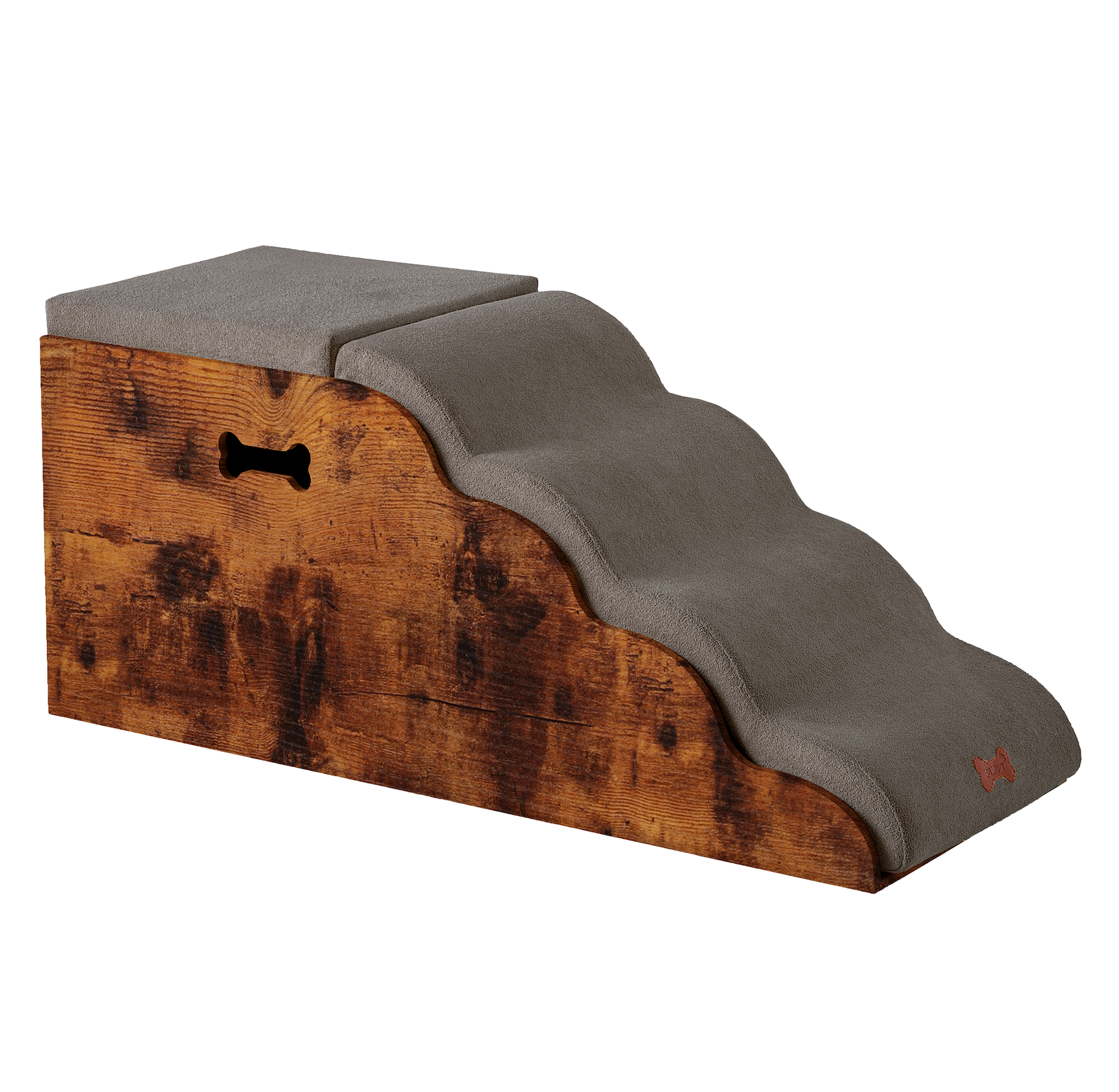 Escalera para Perros con Almacenamiento, Funda Lavable, Diseño Ergonómica y Relleno de Espuma de Alta Densidad