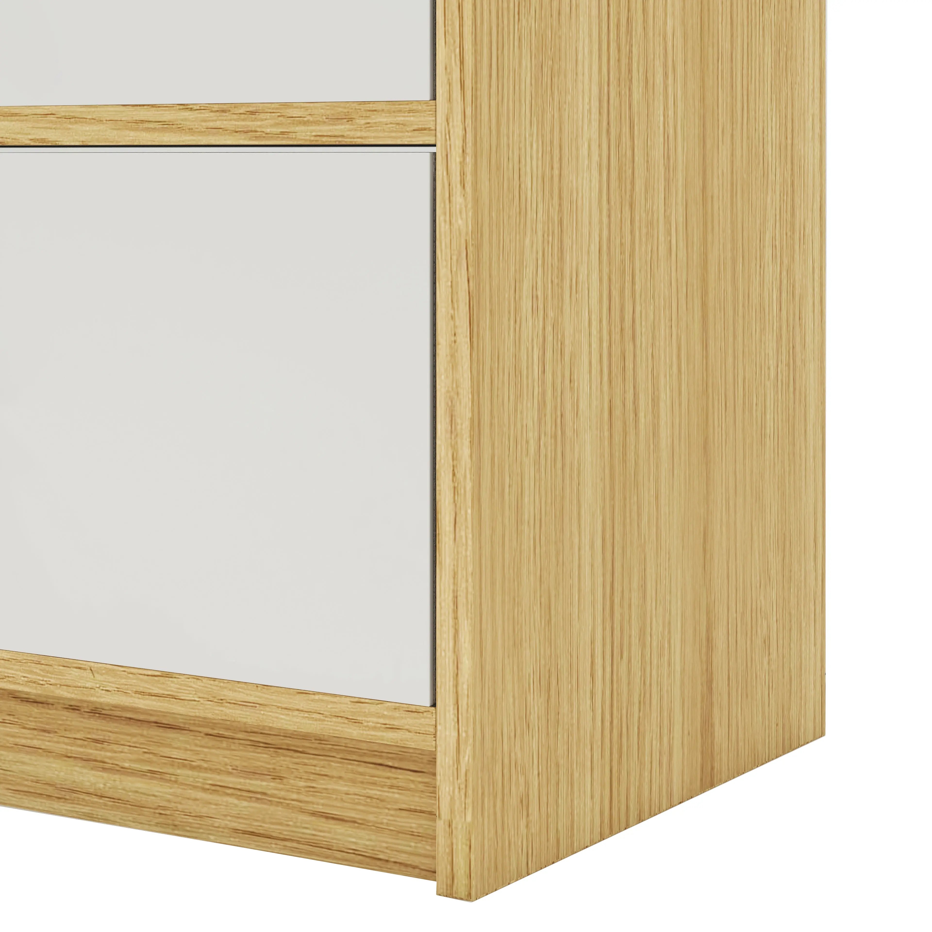 Cómoda Elegancia De 3 Cajones, Almacenamiento para Hogar Y Oficina, Organizador Cajonera De Estructura Madera y Cajon De Tela No Tejida y Cubiertas De MDF MU:4LIFE