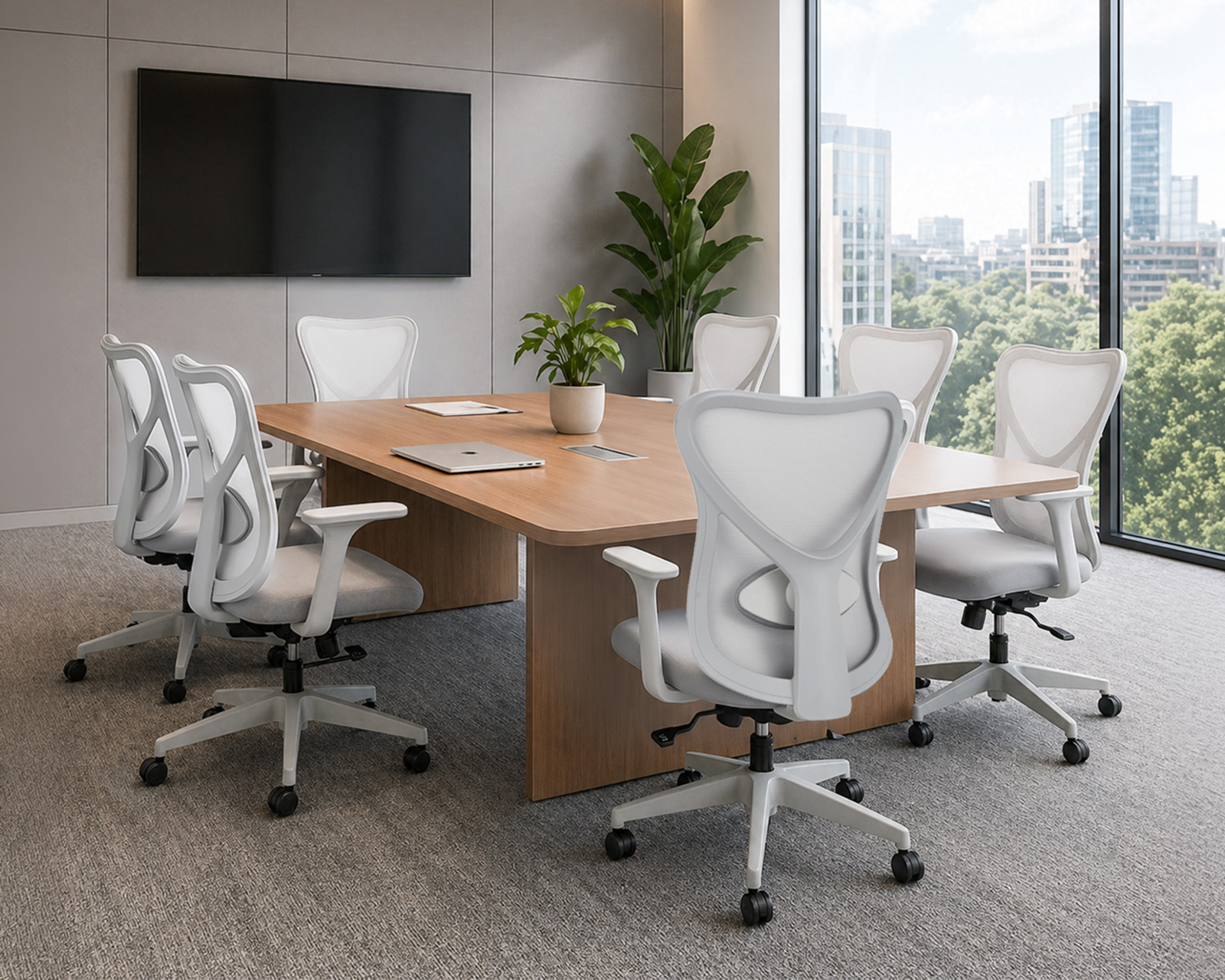 Silla de Oficina Ergonómica Premium con Respaldo de Malla, Soporte Lumbar y Altura Ajustable