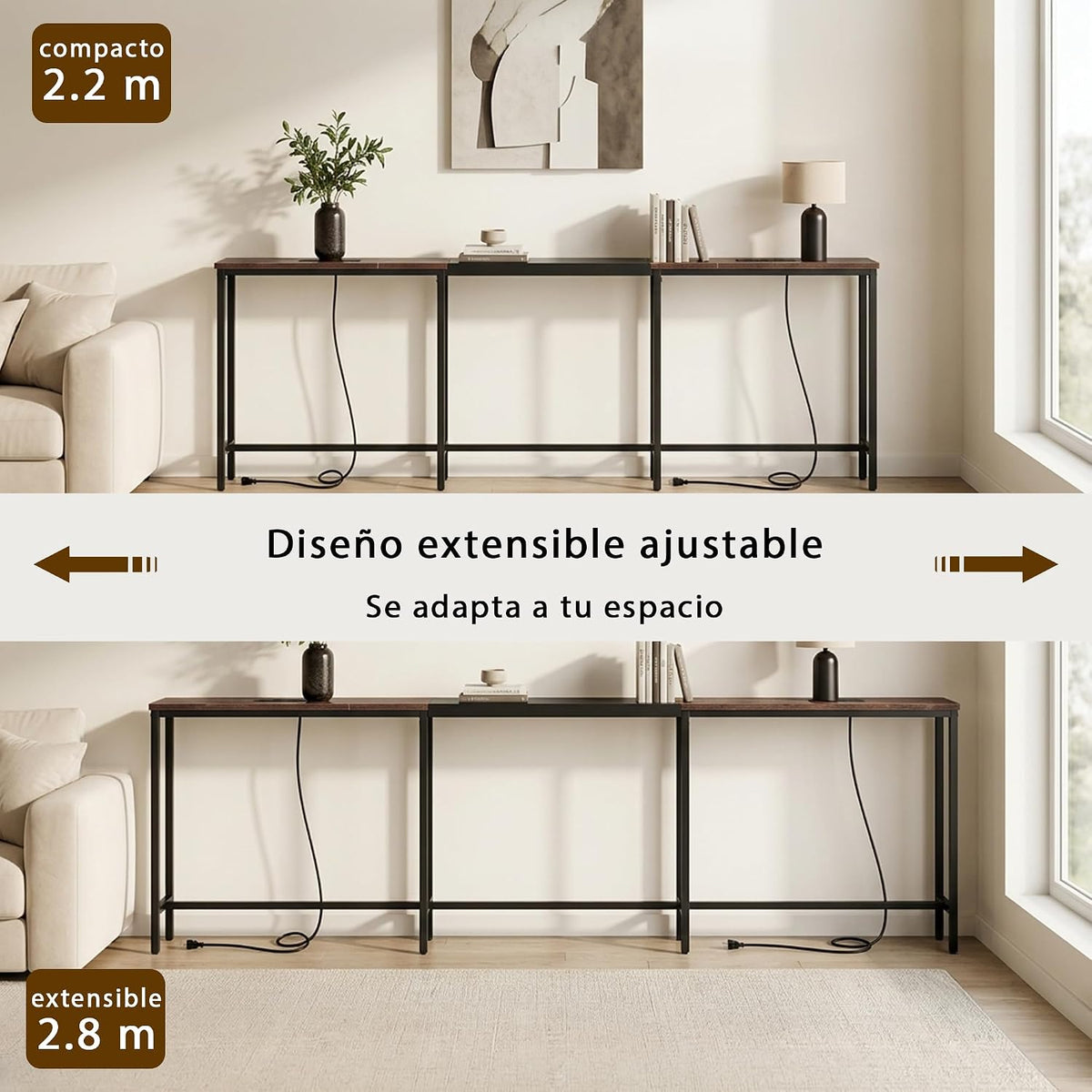 Mesa consola extensible