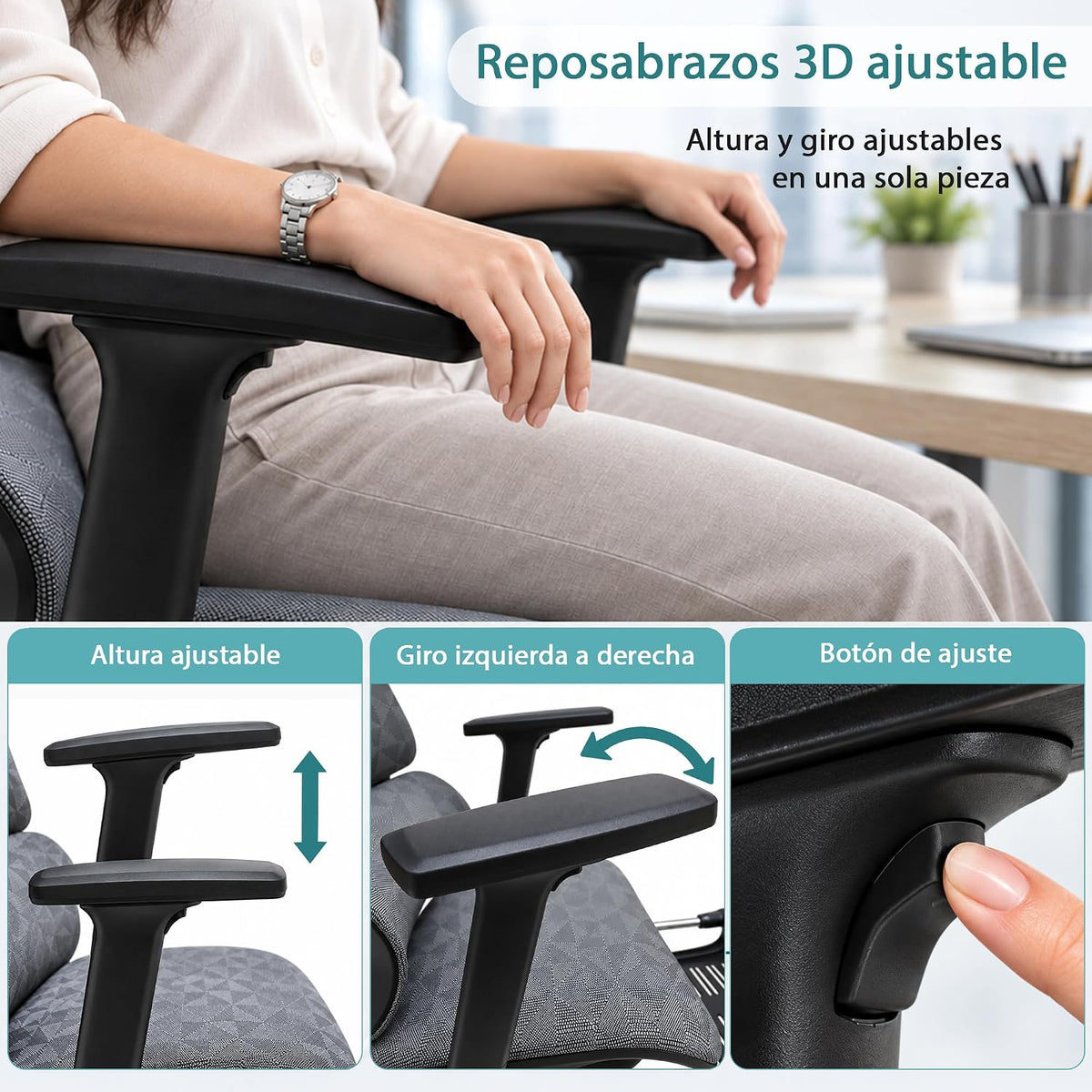 Silla ejecutiva gris