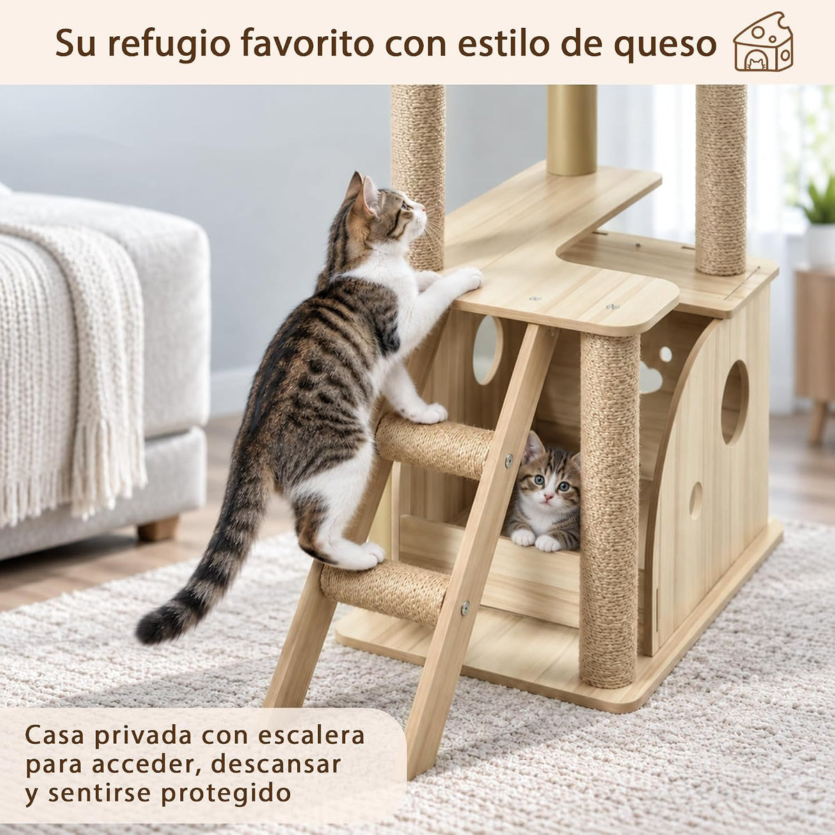 Árbol rascador para gatos