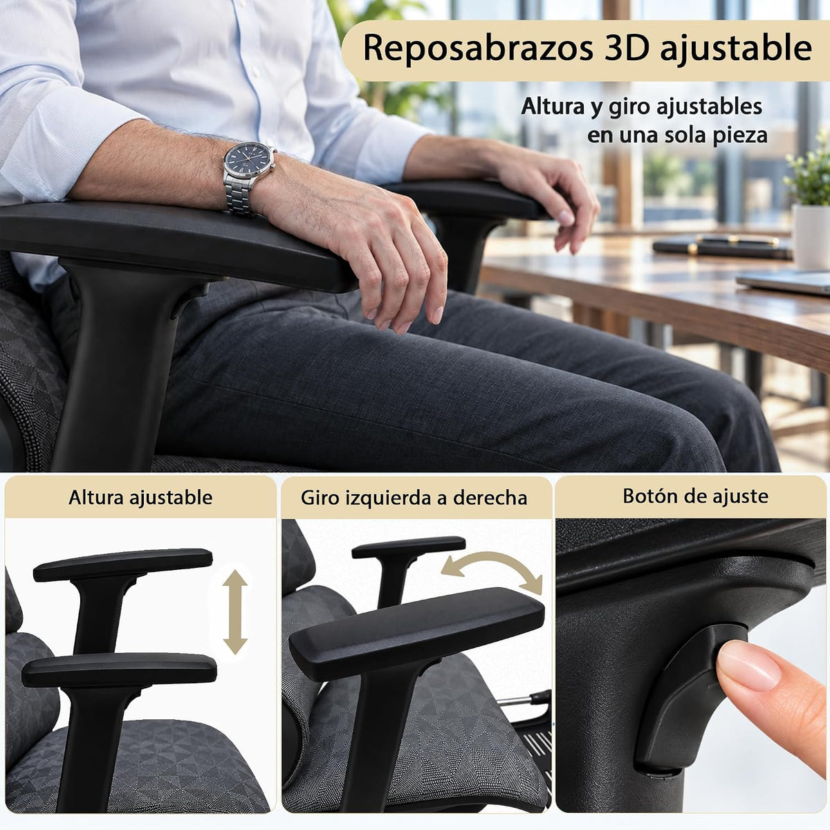 Silla ejecutiva negra