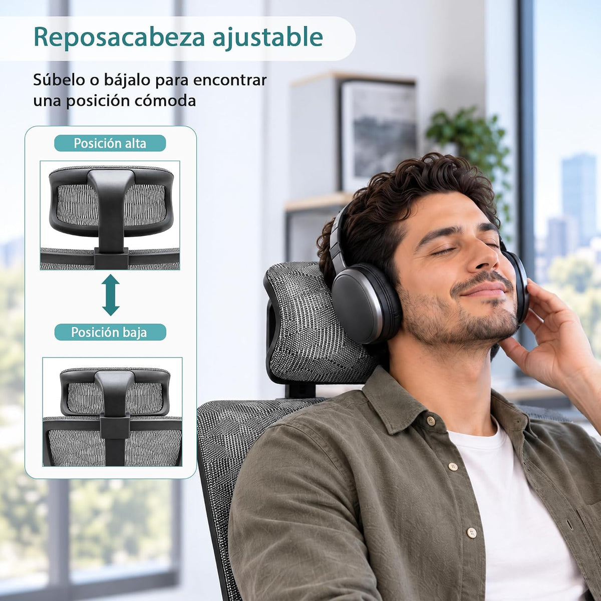 Silla ejecutiva gris