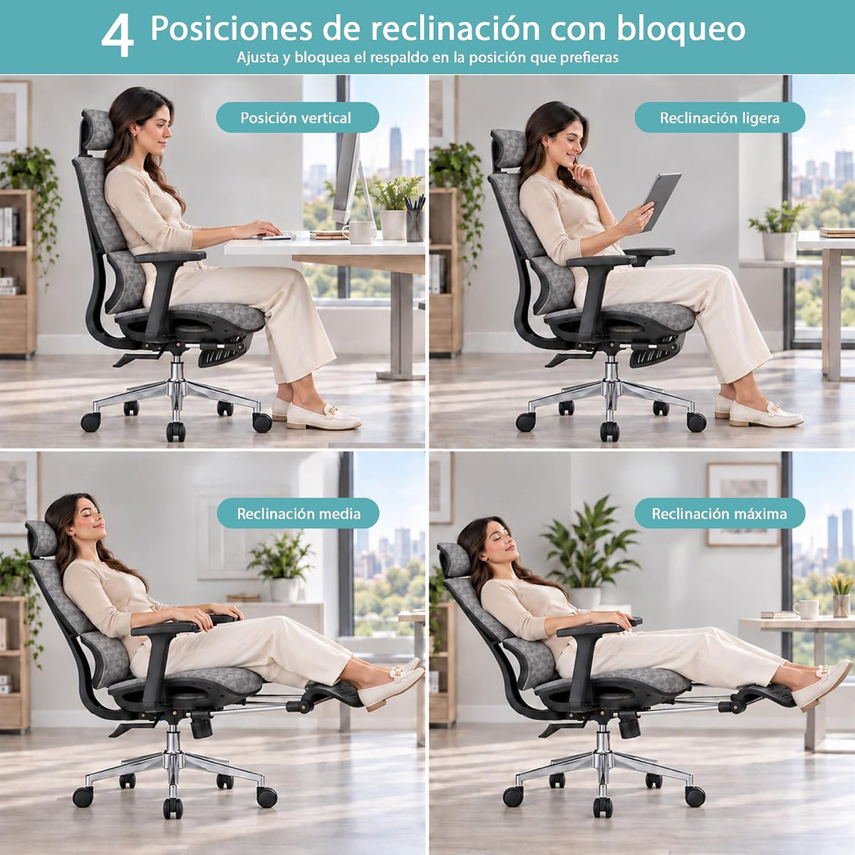 Silla ejecutiva gris