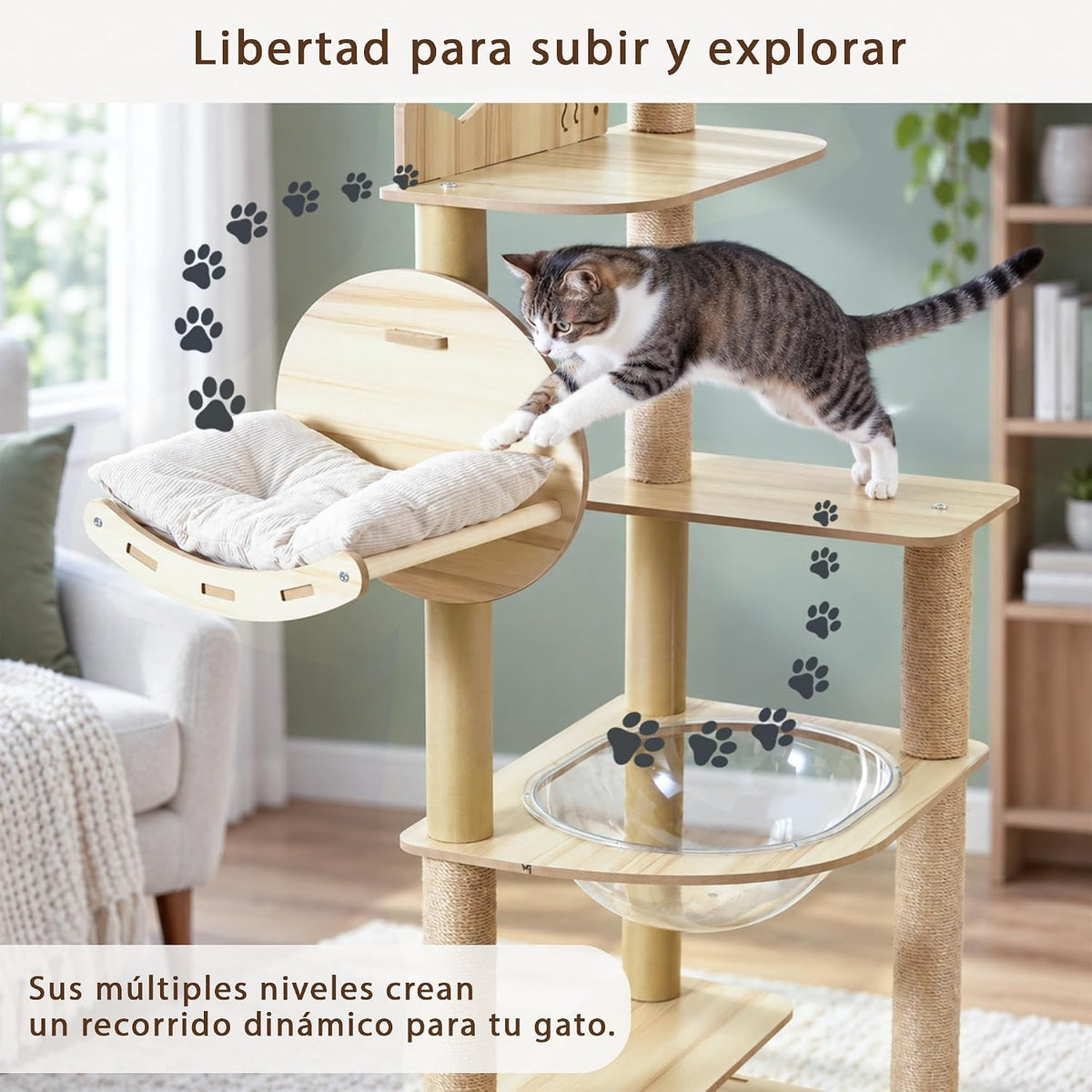 Árbol rascador para gatos