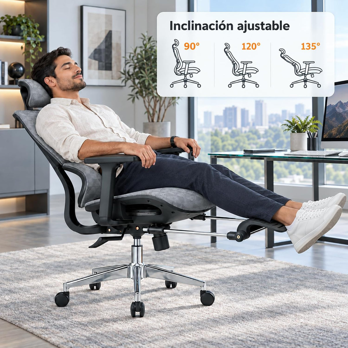Silla ejecutiva gris