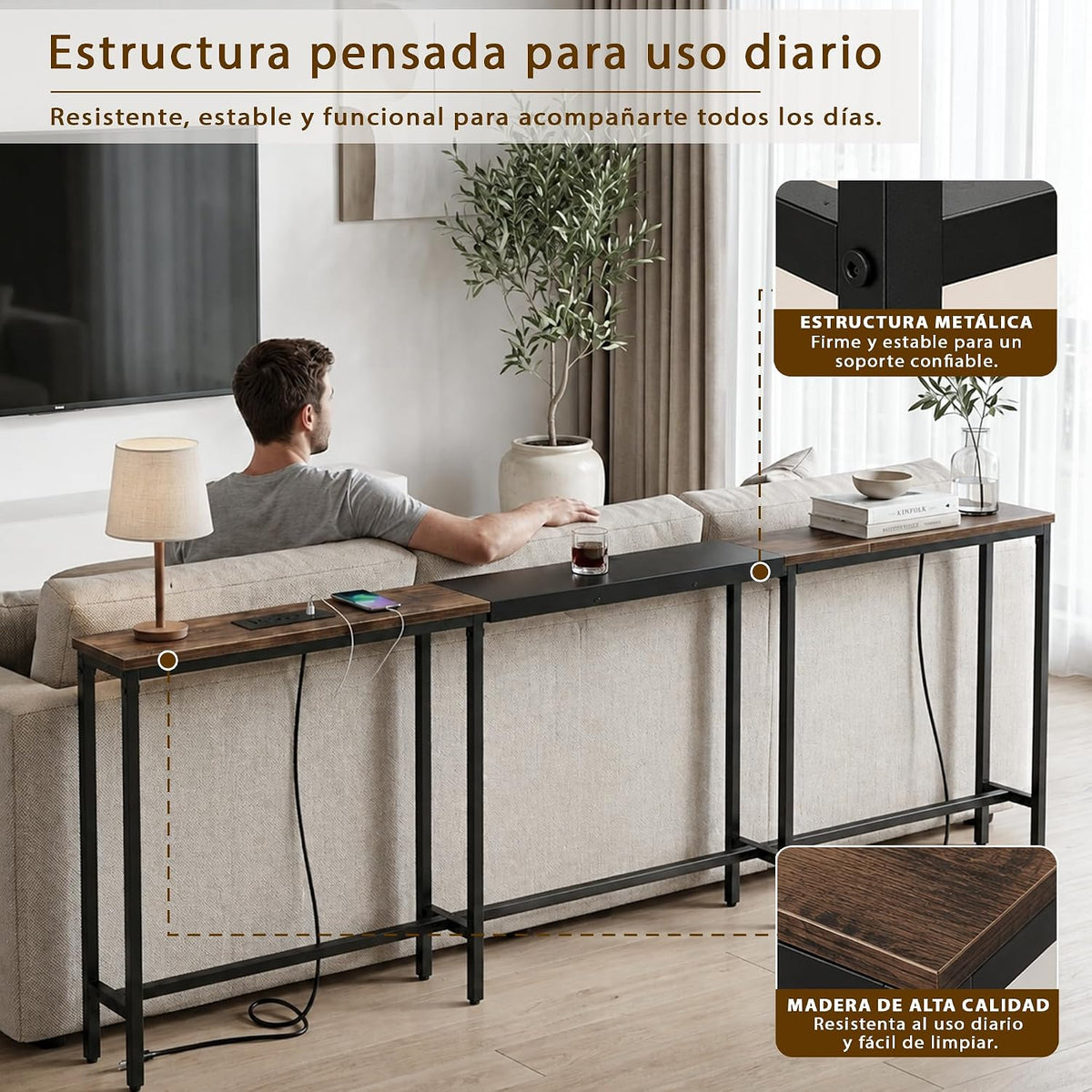 Mesa consola extensible