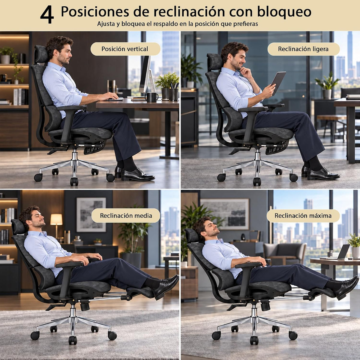 Silla ejecutiva negra