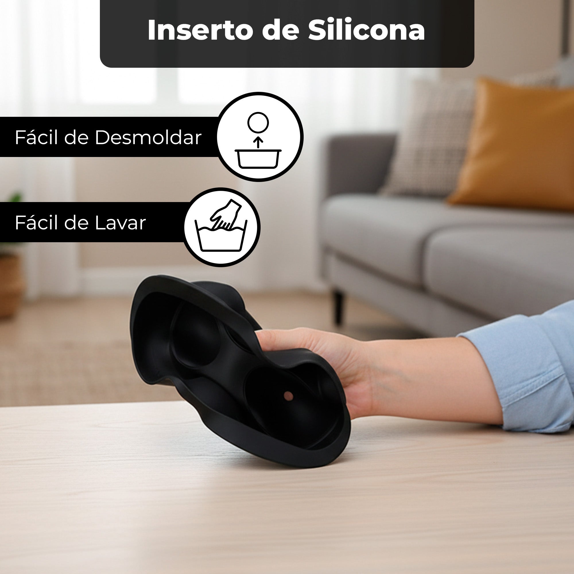 Molde Bandeja para Hielos Cristalinos de 4 bolas de 6cm, Ideal para Whisky, Cócteles y Bebida