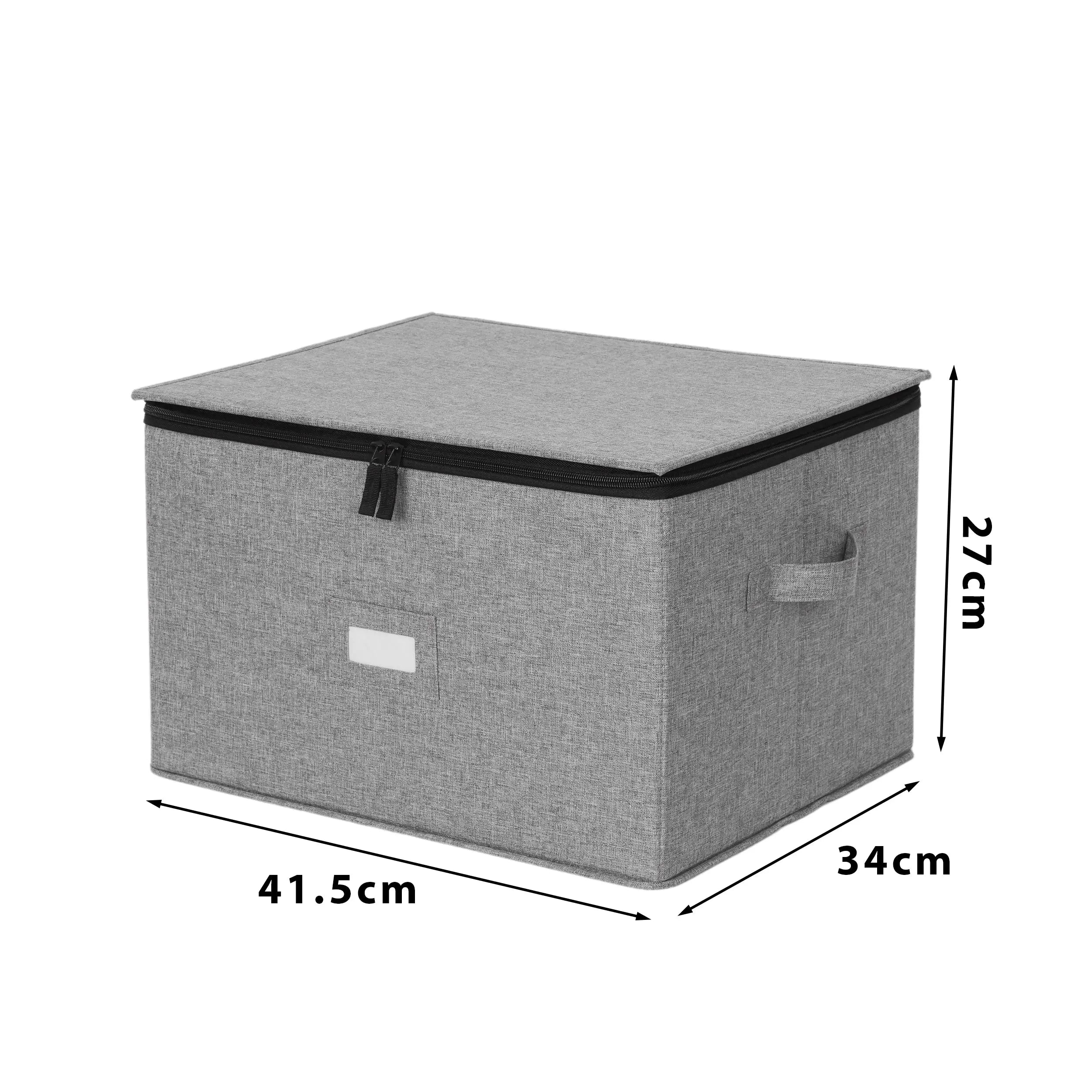 MU:4LIFE Caja de Almacenamiento para 12 Copas de Vino o Cristalería, Contenedores con Divisores Removibles, Tapa y Laterales Rígidos MU:4LIFE