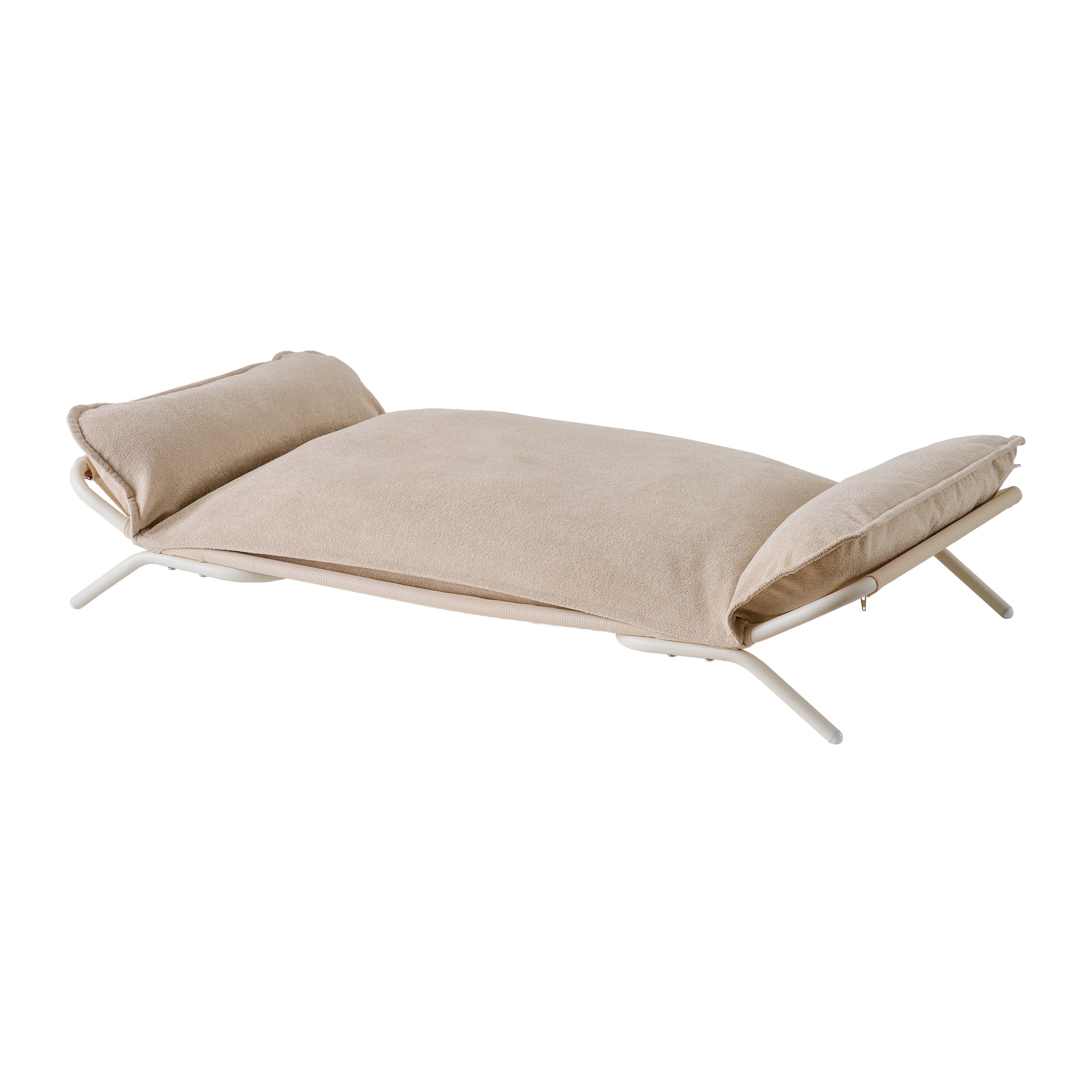 Cama Elevada para Perros y Gatos. Doble Uso para Climas Cálidos y Fríos, con Malla Transpirable y Cojín Desmontable Lavable