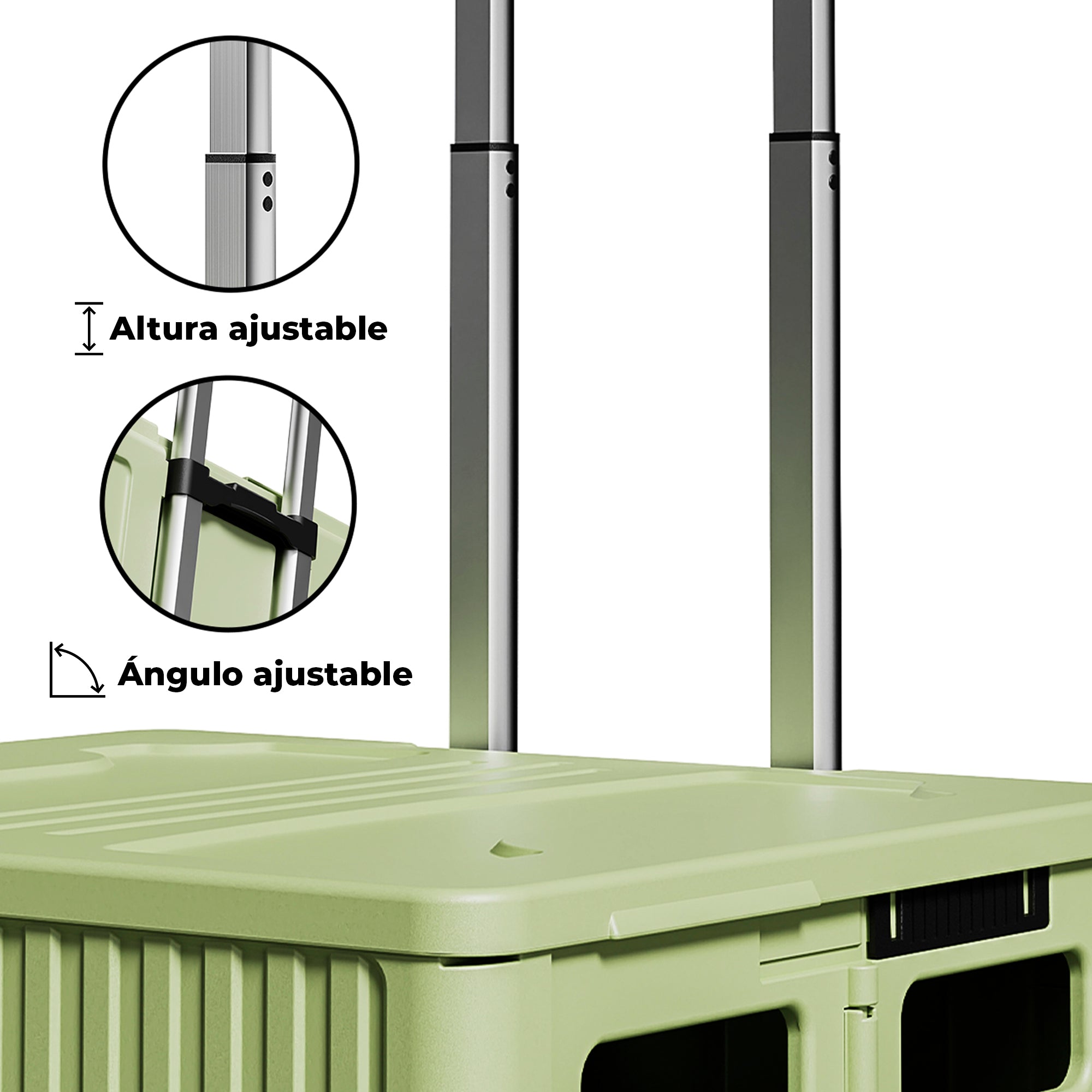 Carrito De Mandado Carga 54 L Plegable Con Rueda Subescalera