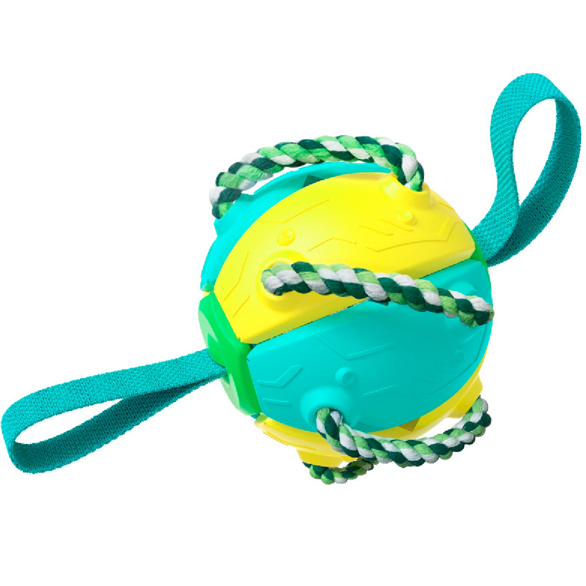 Pelota Juguete Interactivo para Perros，Frisbee con Cuerda Para Todas las Razas