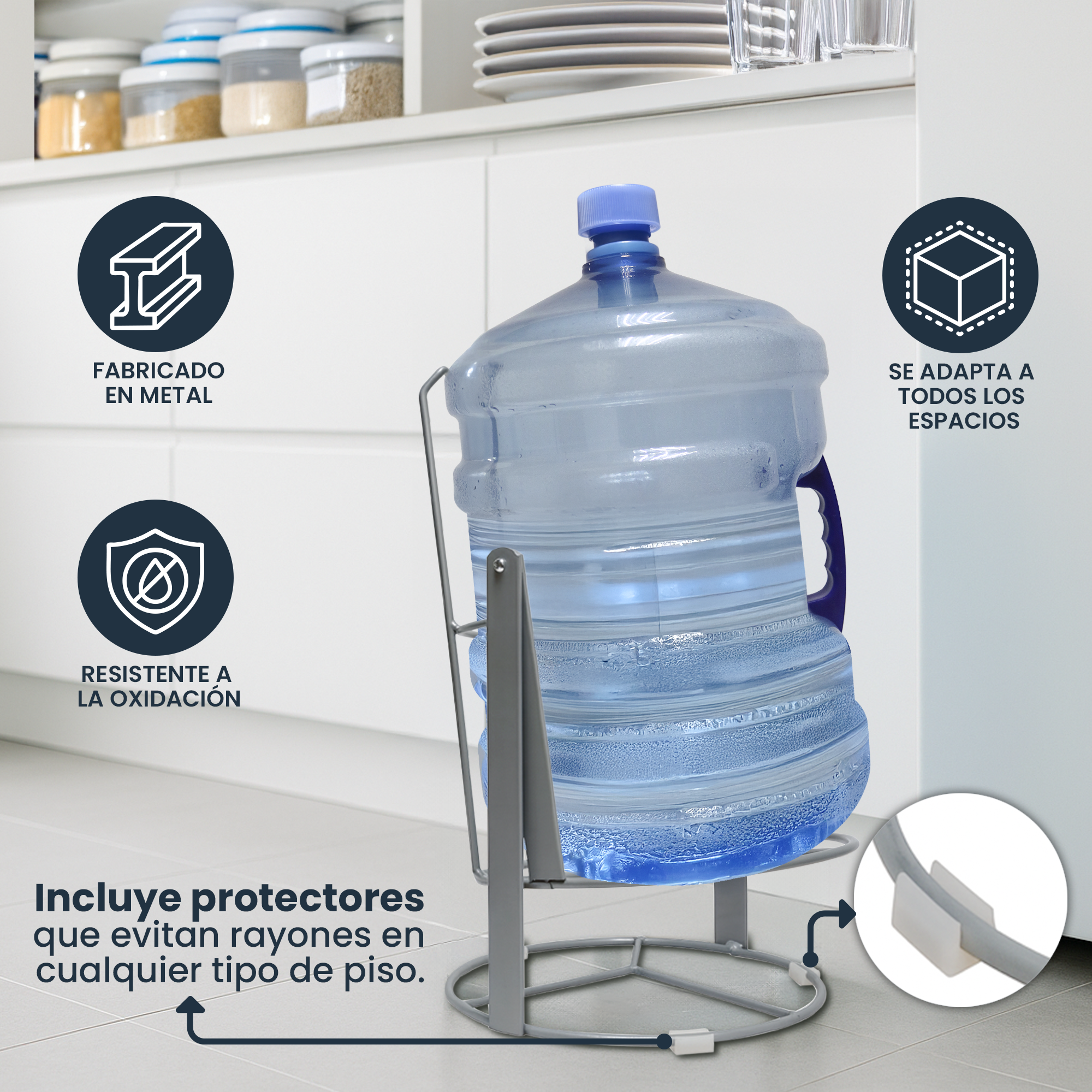 Soporte Inclinable para Garrafón 20L con Giro 360° Con Estructura Metálica Reforzada