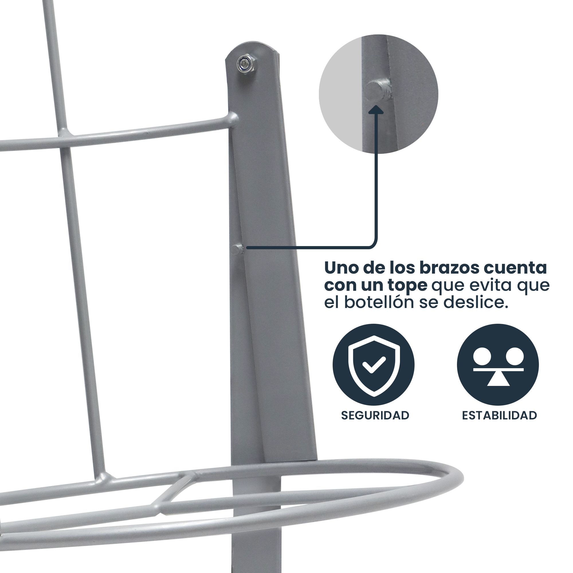 Soporte Inclinable para Garrafón 20L con Giro 360° Con Estructura Metálica Reforzada