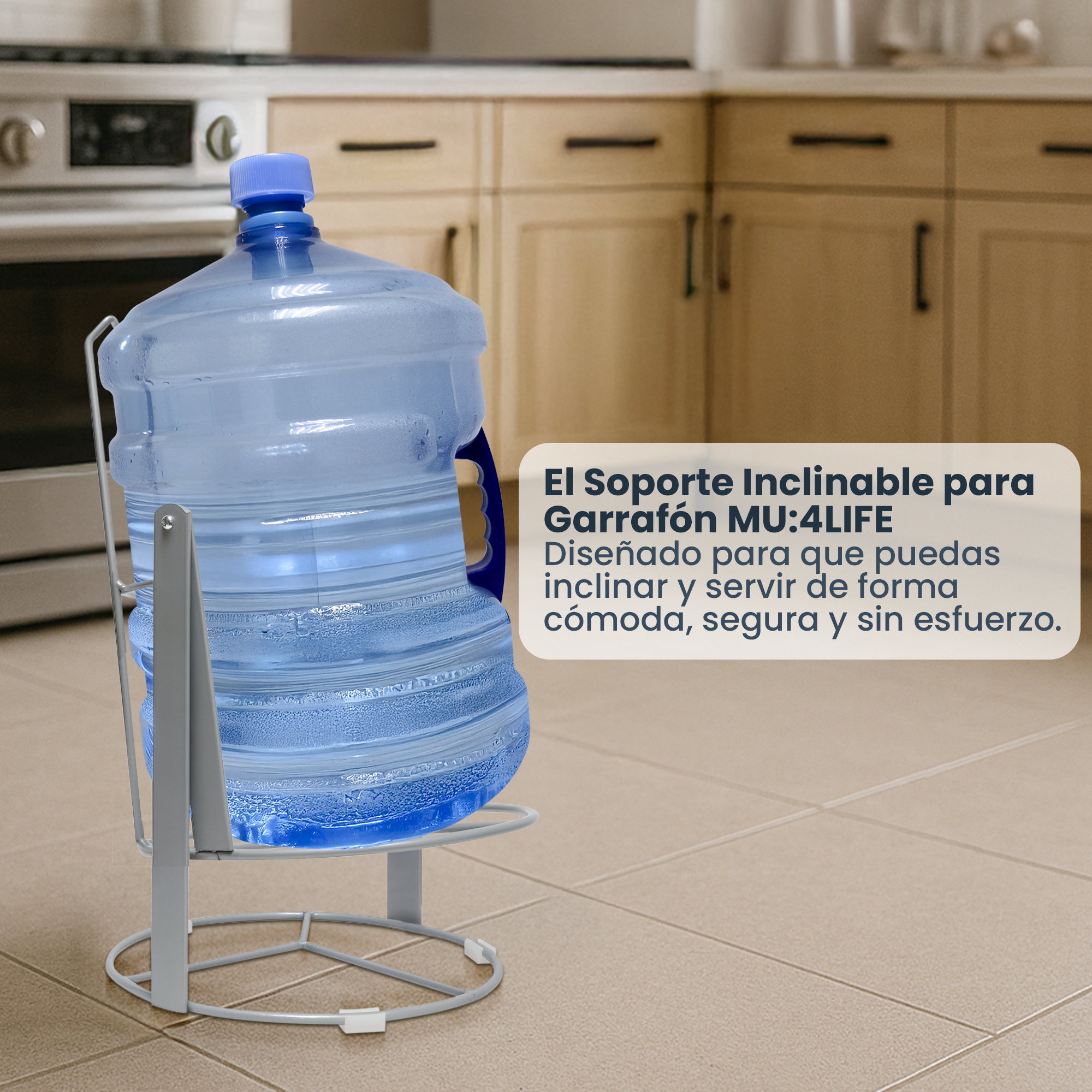 Soporte Inclinable para Garrafón 20L con Giro 360° Con Estructura Metálica Reforzada