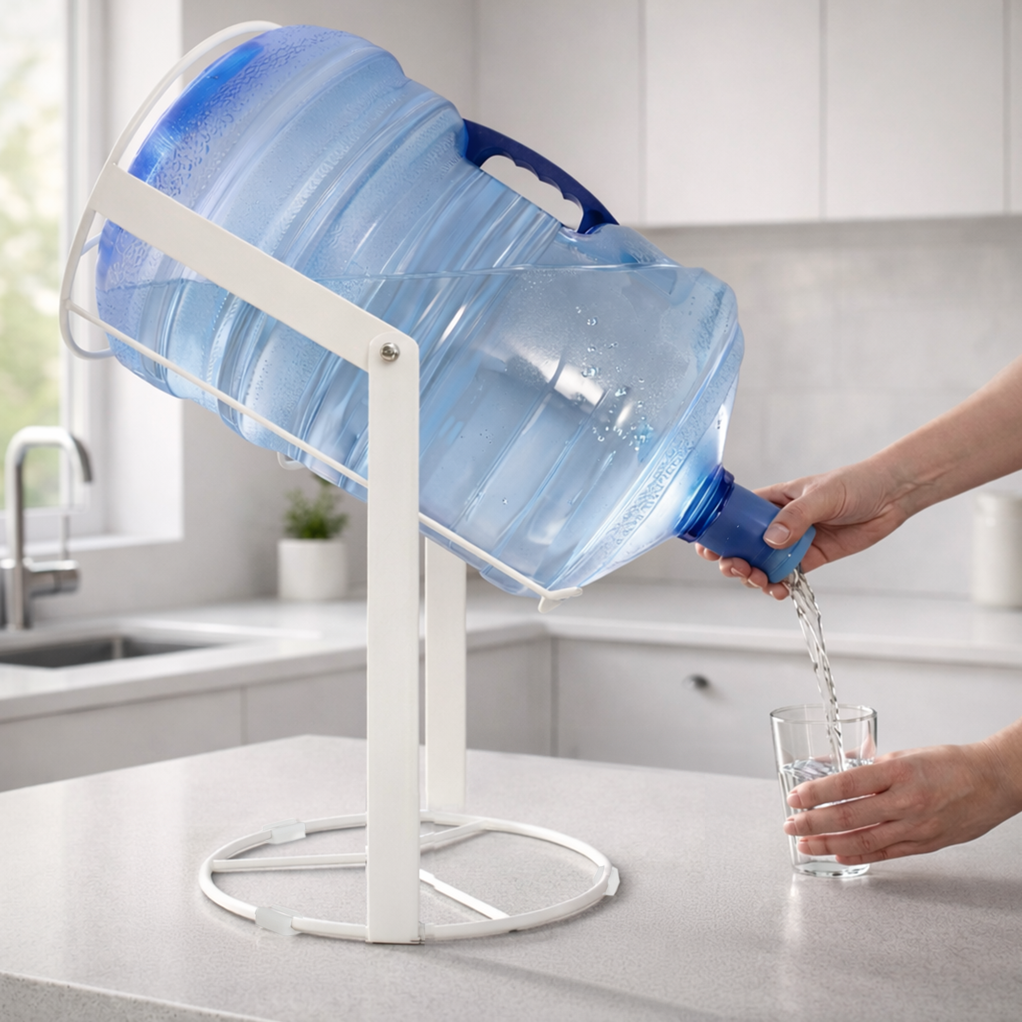 Soporte Inclinable para Garrafón 20L con Giro 360° Con Estructura Metálica Reforzada